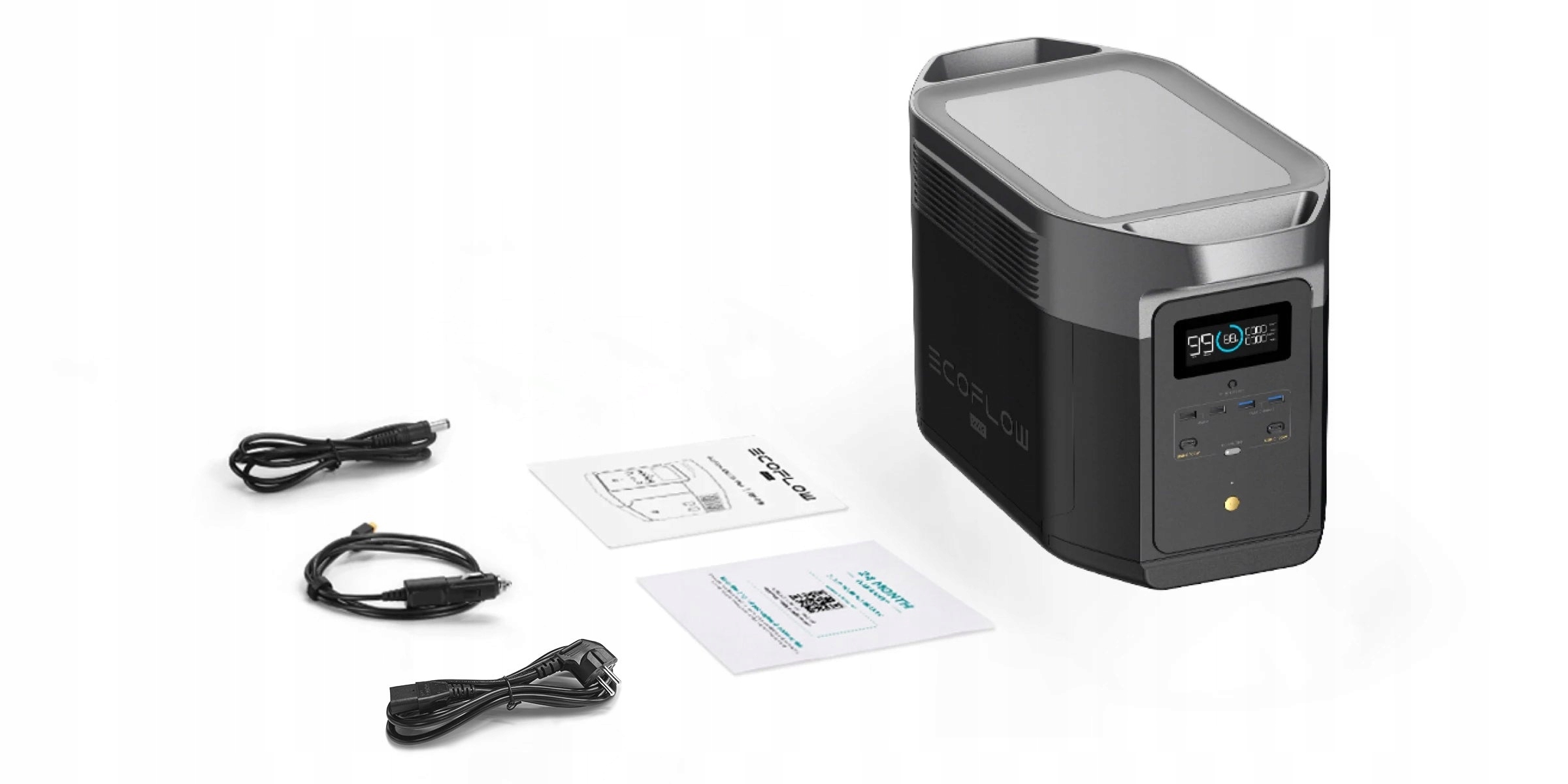 EcoFlow Delta Max 2000 | Wersja europejska EU | Stacja Zasilania 2016 Wh Waga produktu z opakowaniem jednostkowym 24.3 kg