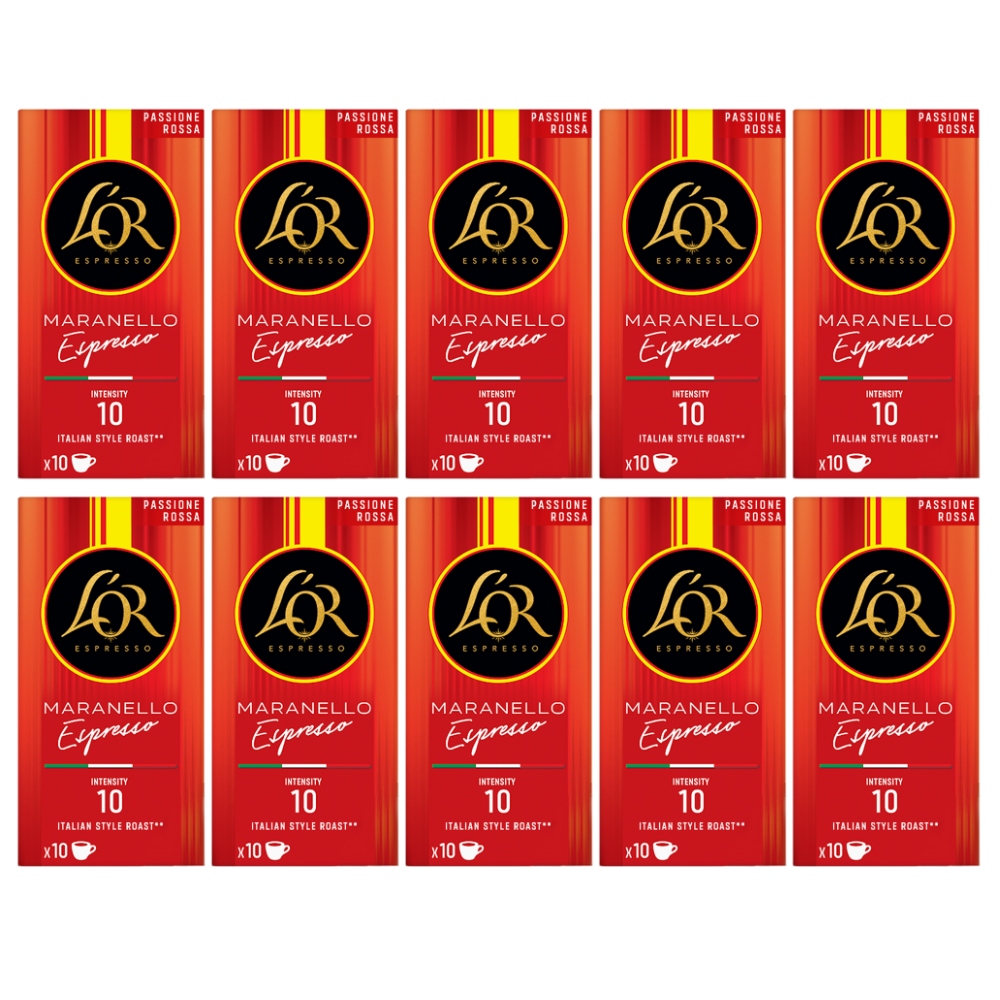 Kapsułki do Nespresso L'or Passione Rossa Maranello 100 szt.