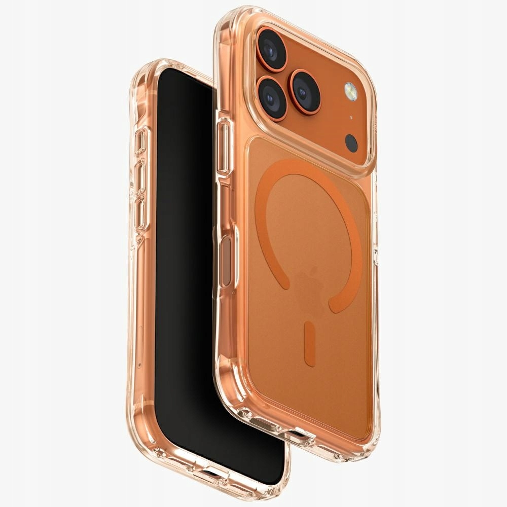 Pouzdro pro iPhone 17 Pro Uniq – MagClick, zadní kryt, oranžové Tpu