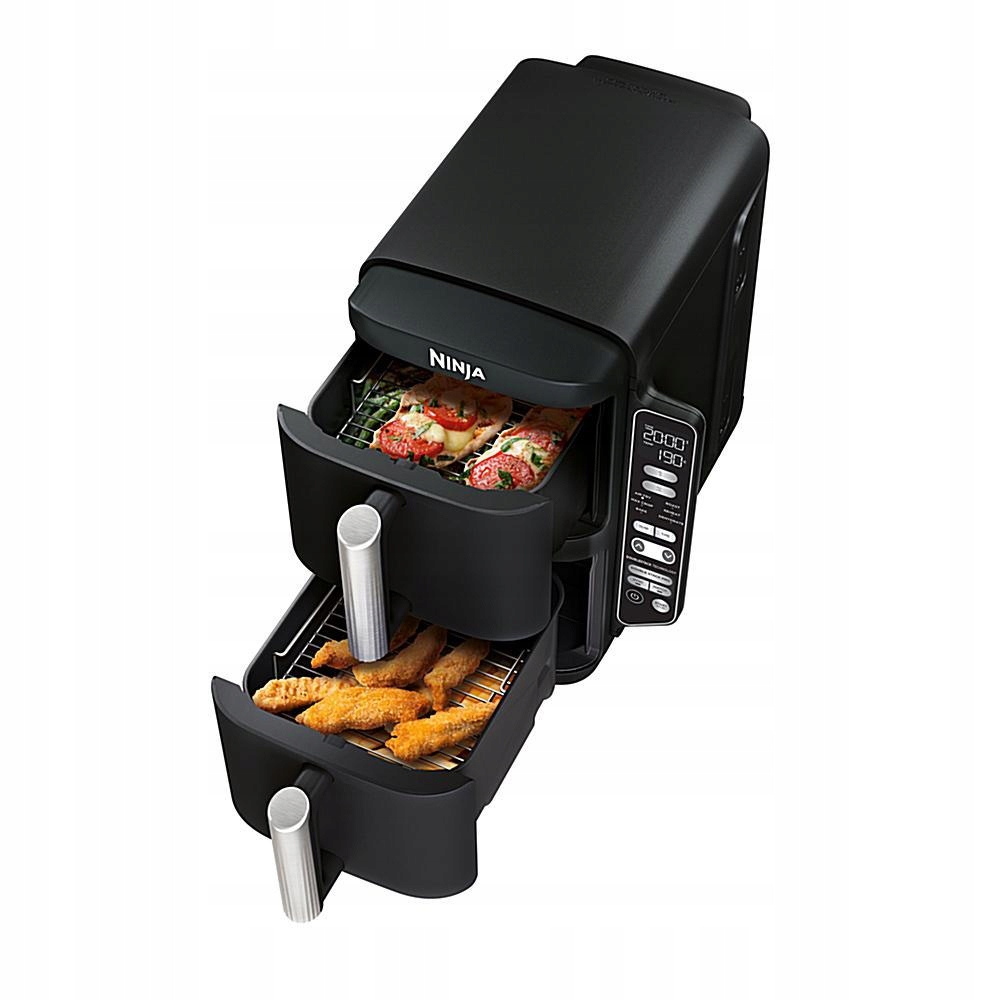 Frytkownica Beztłuszczowa Airfryer Ninja X2 Szuflady X2 Posiłki Na Raz