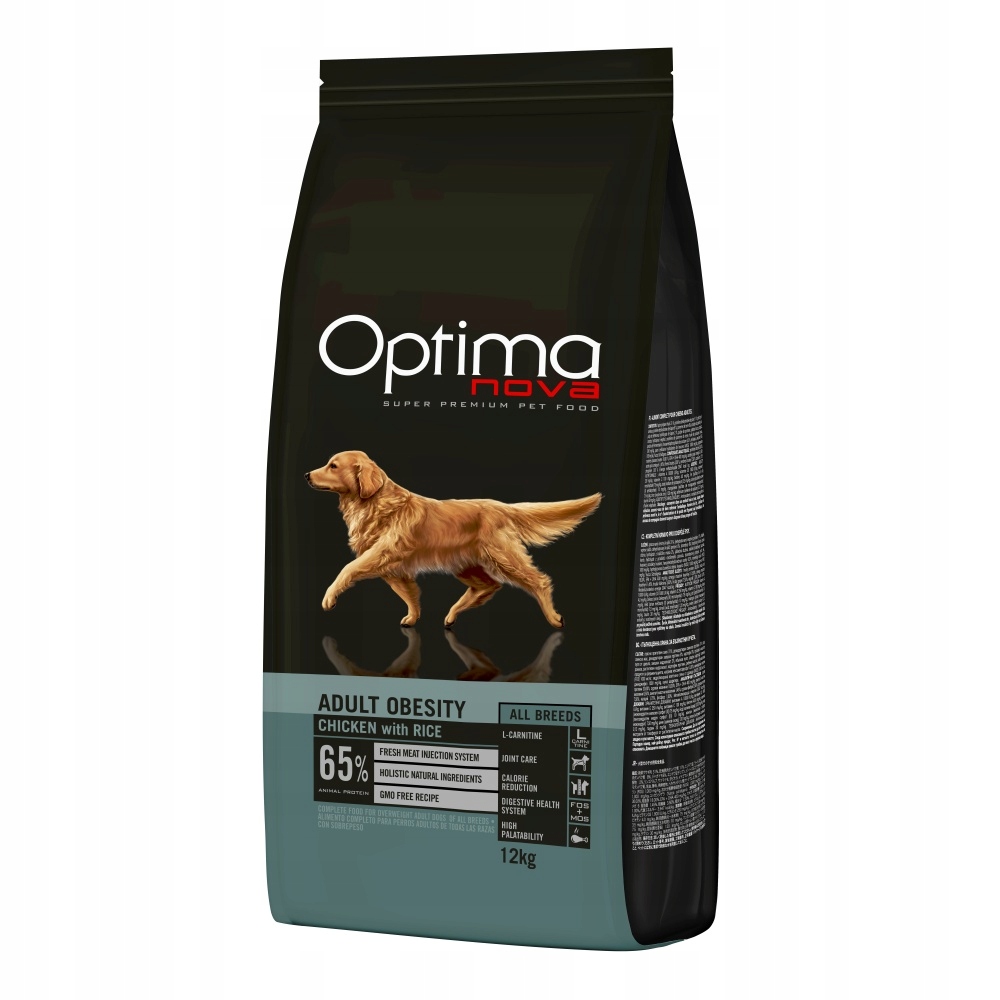 Optima Nova Dog Adult Obesity Chicken&Rice 12kg