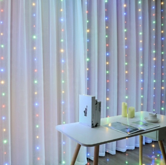 

Girlanda Led 3x3m Usb +pilot 300 led Kurtyna