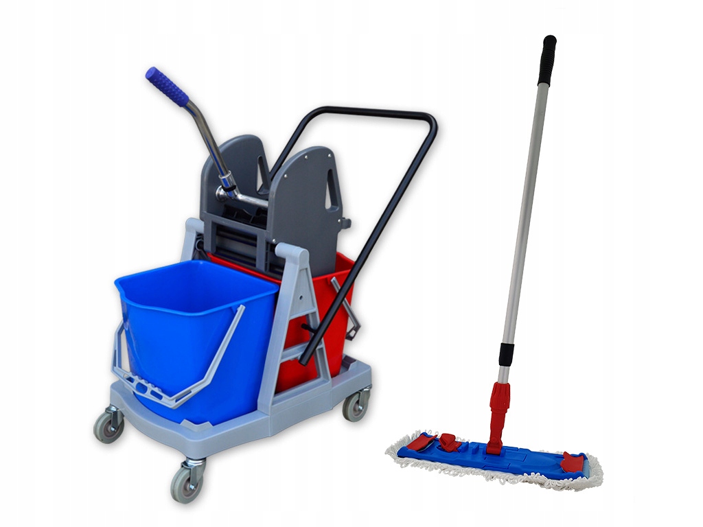

Zestaw wózek do sprzątania S4 2 x 15L mop