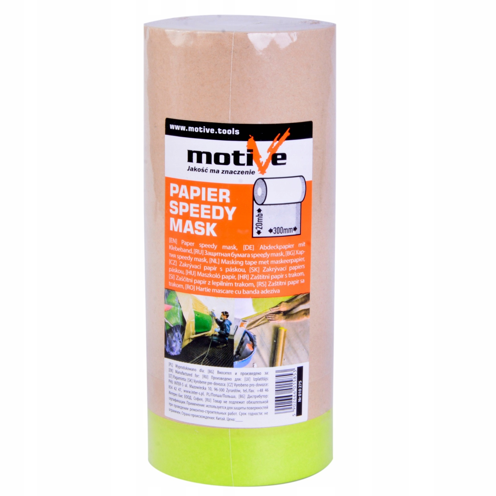 MOTIVE PAPIER MALARSKI Z TAŚMĄ KLEJĄCĄ 30CMX20M