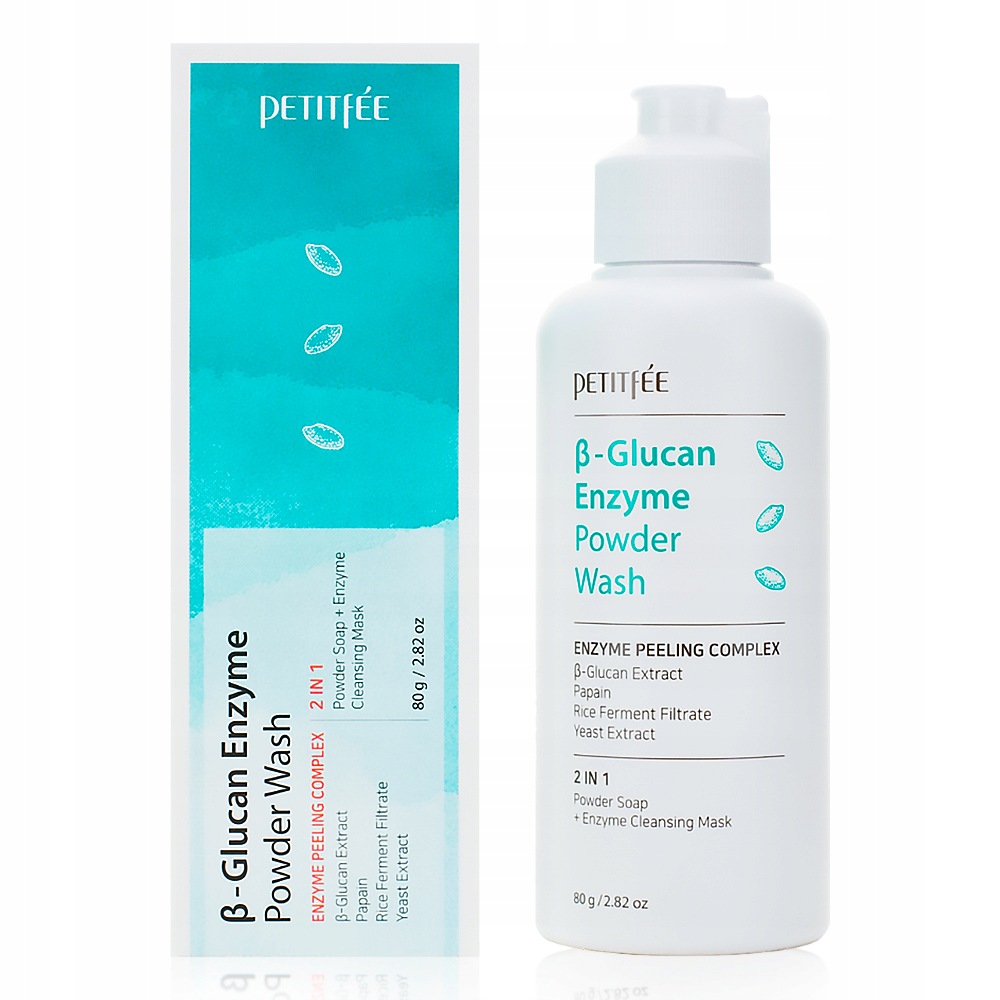 Petitfee B-Glucan Enzyme Powder Wash 80 g Prášek na čištění obličeje
