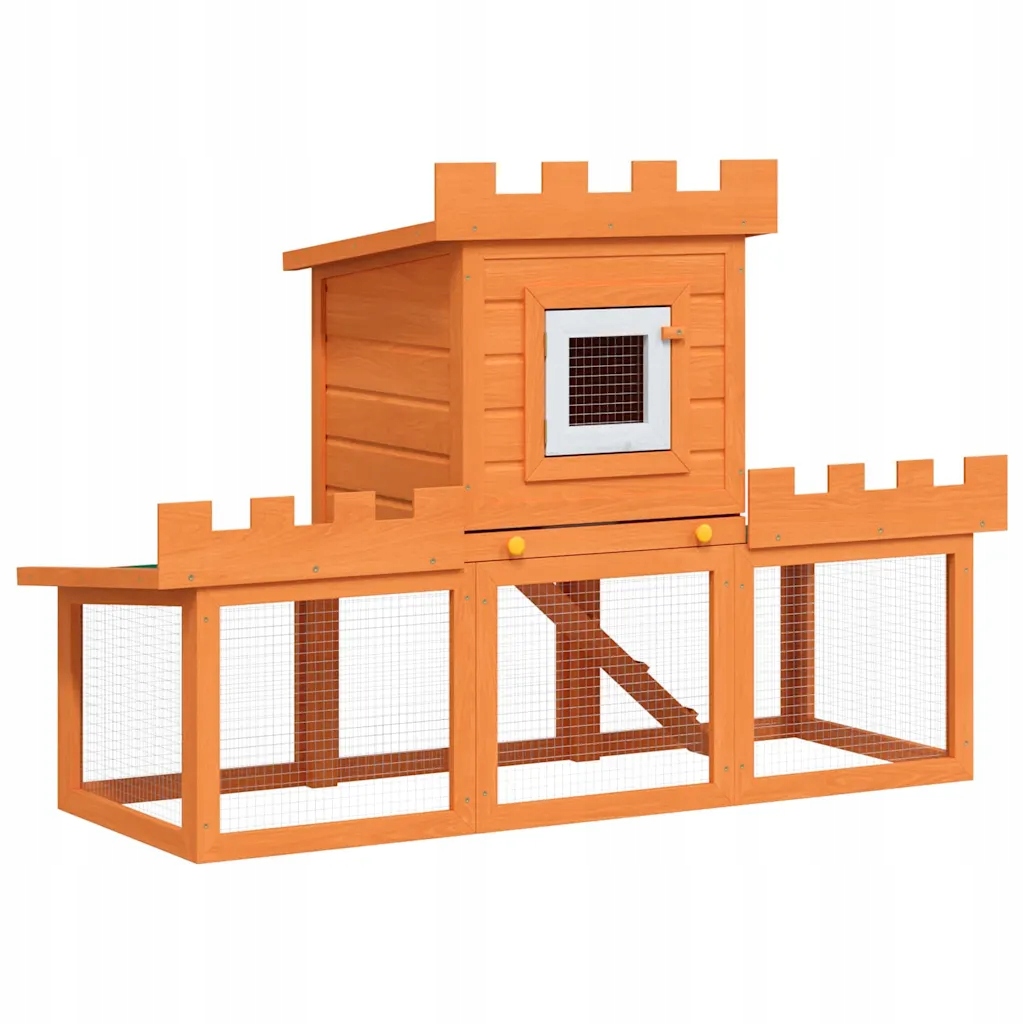 Levně Klec pro králíky 2-patrová, 142 x 50 x 101 cm, zelená