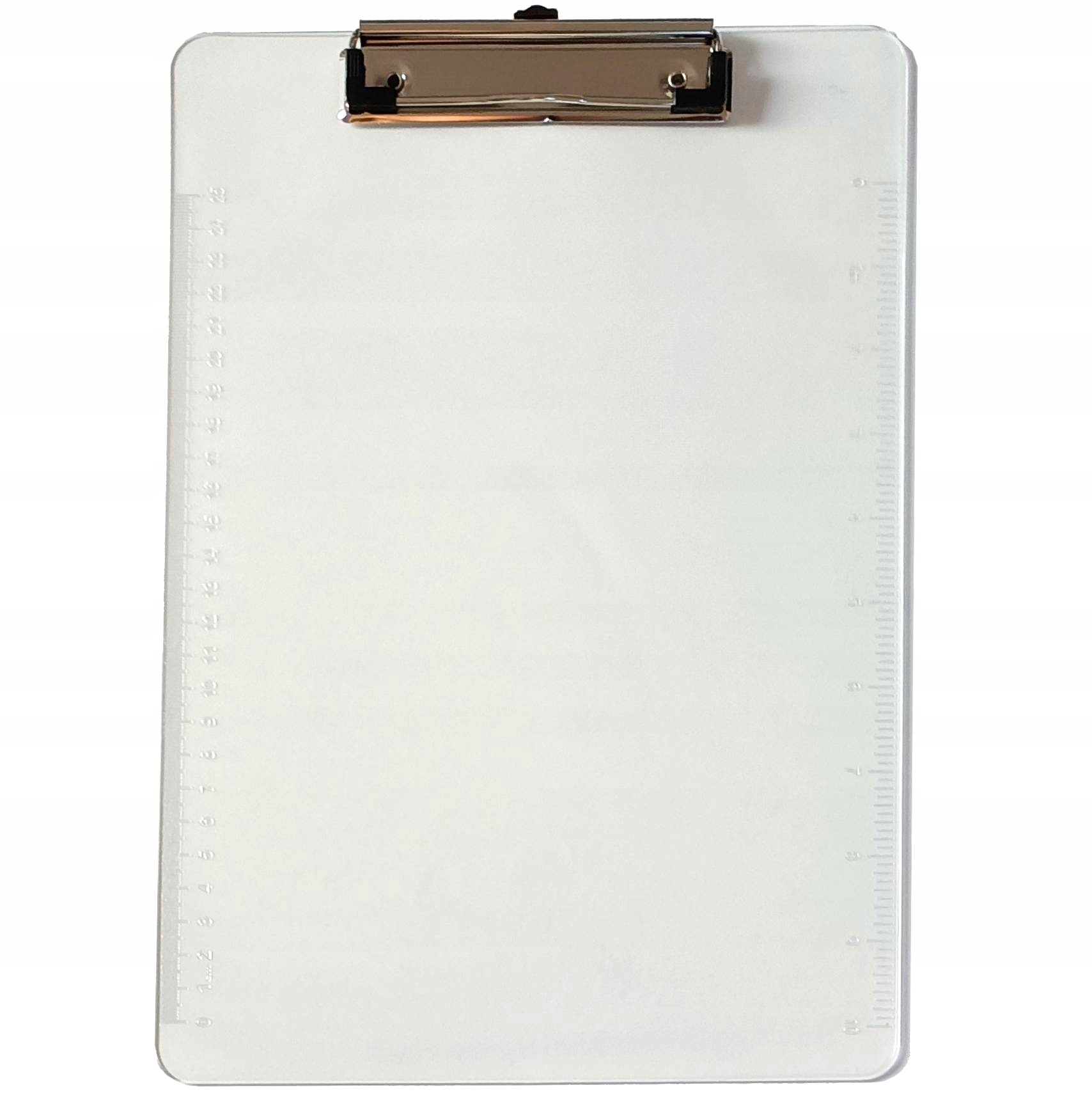 Elegancka Deska Z KLIPEM CLIPBOARD A4 PLASTIKOWA TRANSPARENTNA