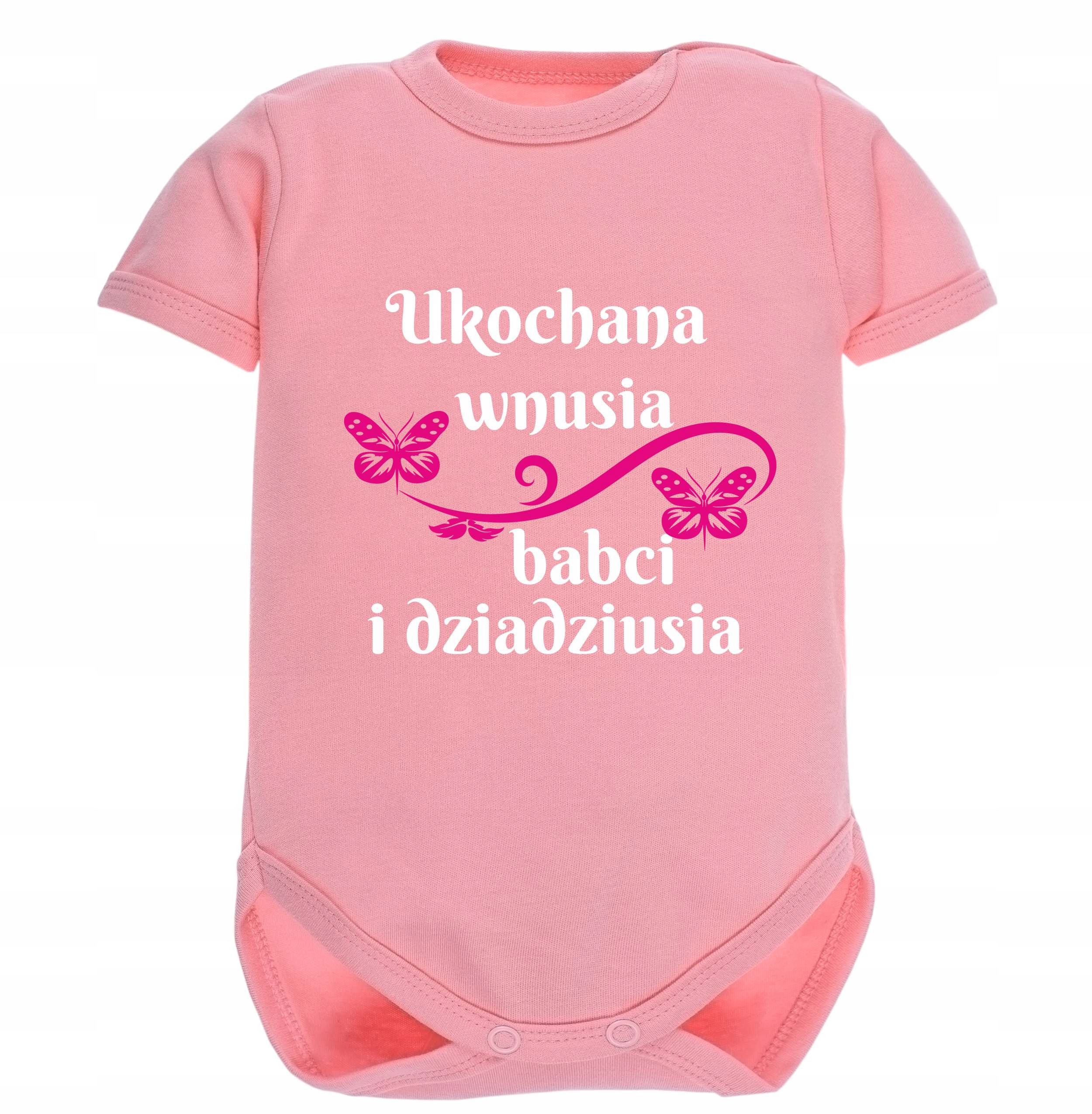 

Body z napisem Ukochana wnusia babci i dziadziusia