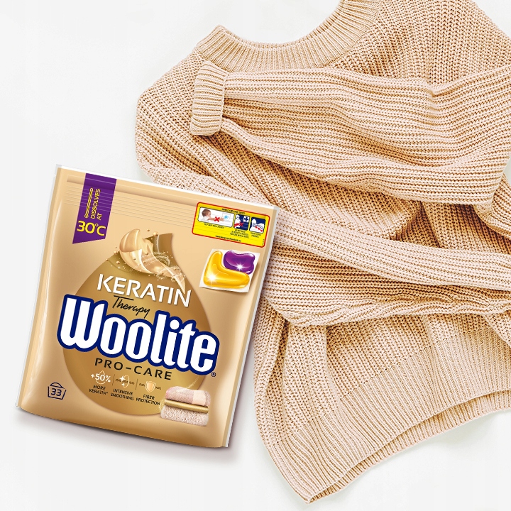 Woolite Kapsułki do Prania Pro Care 33 sztuk Rodzaj kapsułki