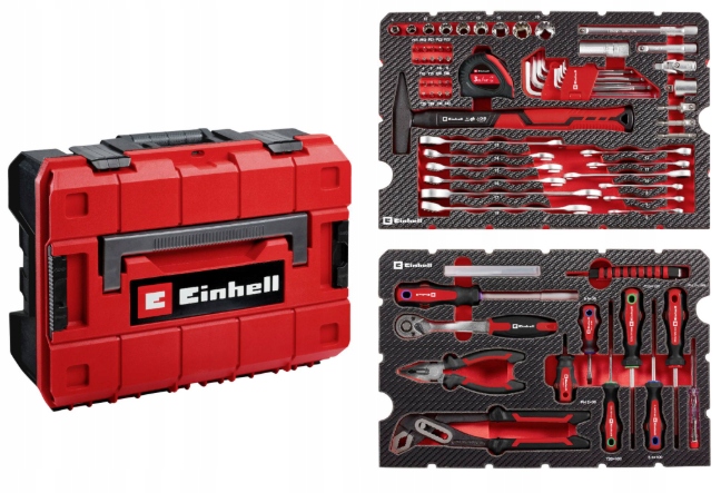 Einhell E-case Sada Náradia V Kufríku 80 ks Sada Kľúčov Kliešte