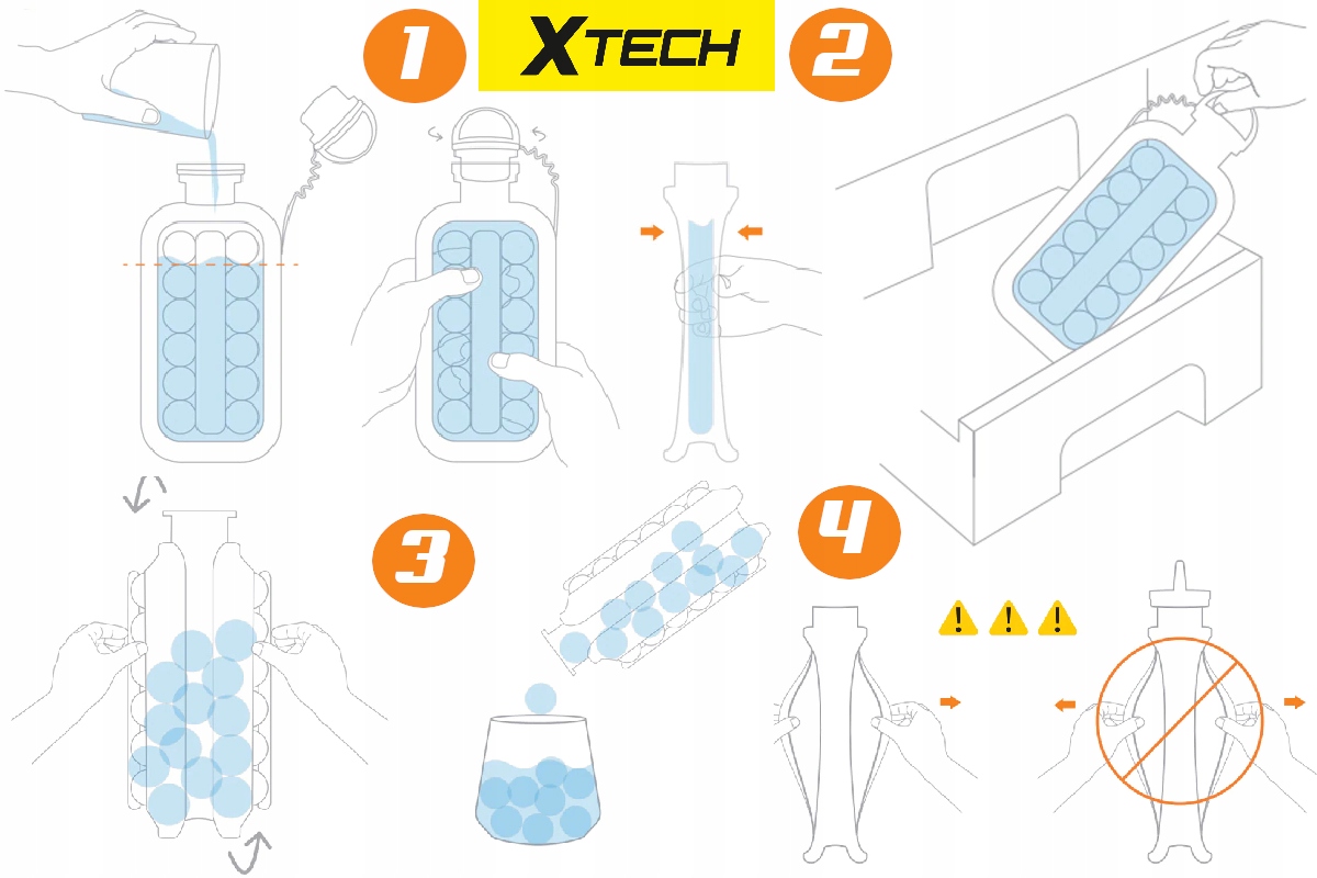 FOREMKA FORMA DO KULEK LODU KULKI 17 SZT KOSTKARKA Producent Xtech