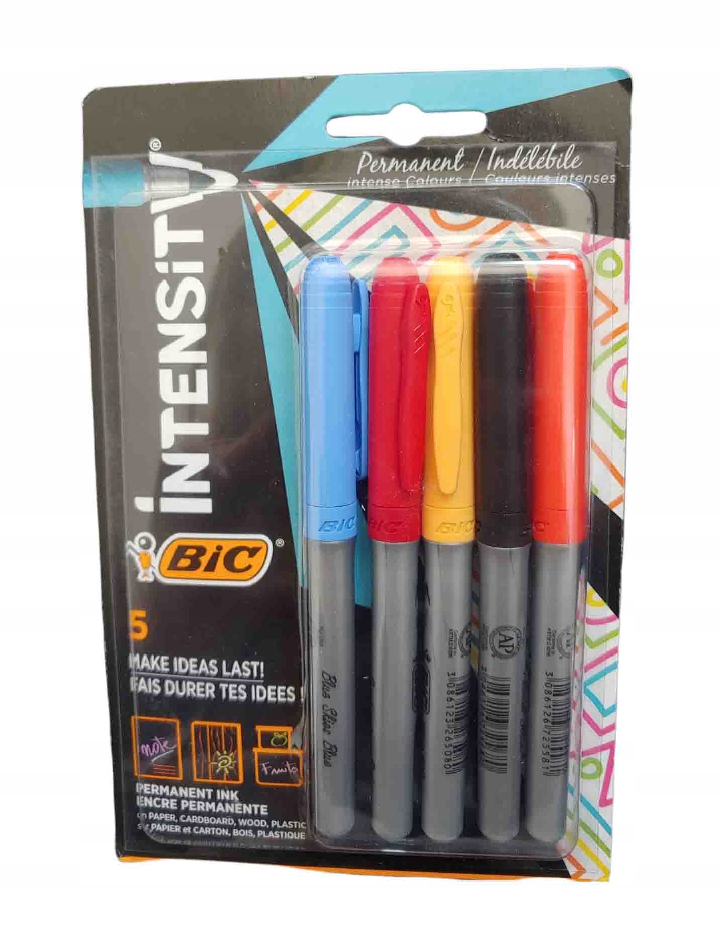 

Marker Permanentny Zestaw 5szt Intense Bic