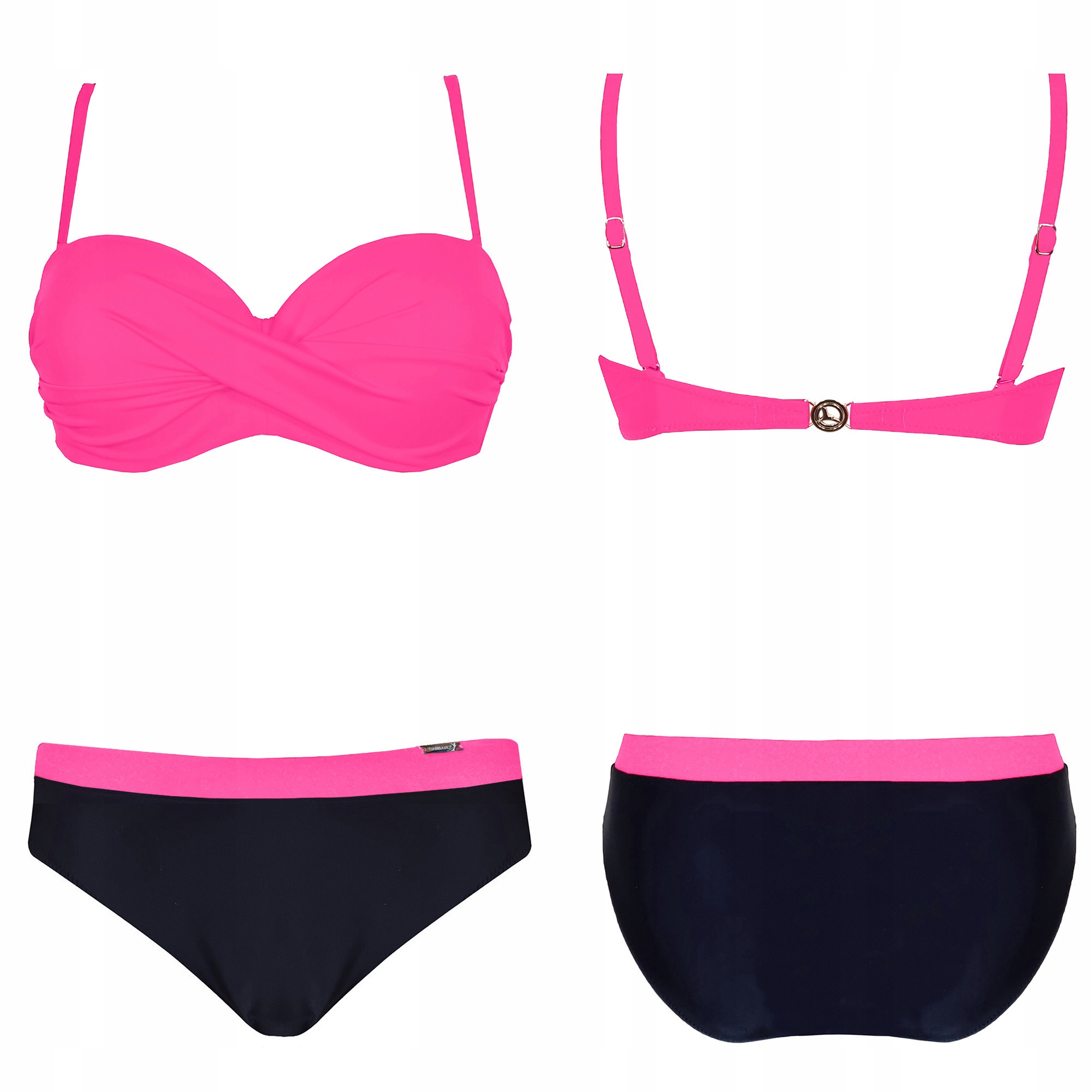 Strój kąpielowy dwuczęściowy GABBIANO Evita-G C/R różowy neon 42D XL 85D Kod producenta Evita-G C/R