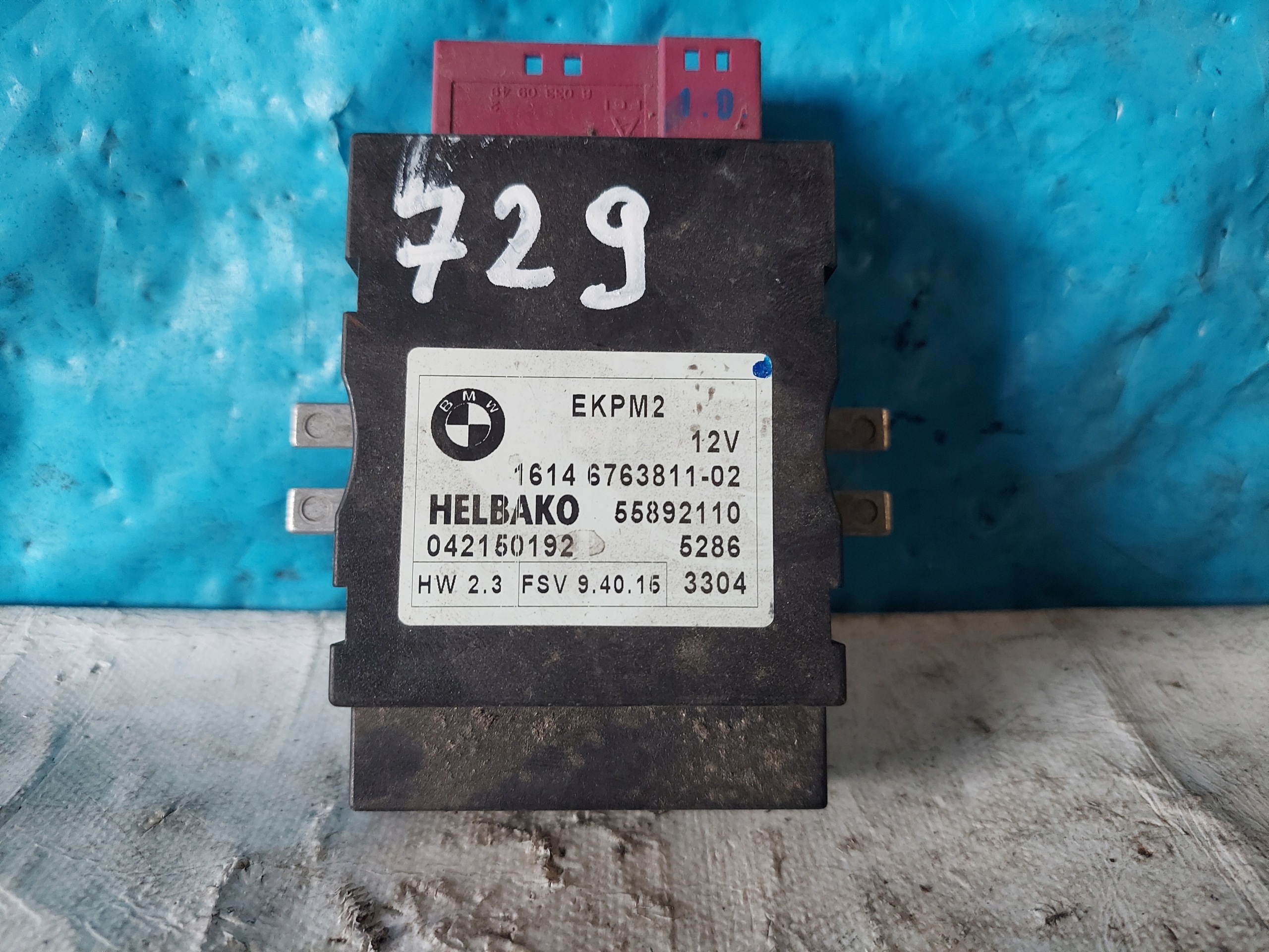 BMW E46 2.5 D 16146763811-02 Module POMPY Carburant