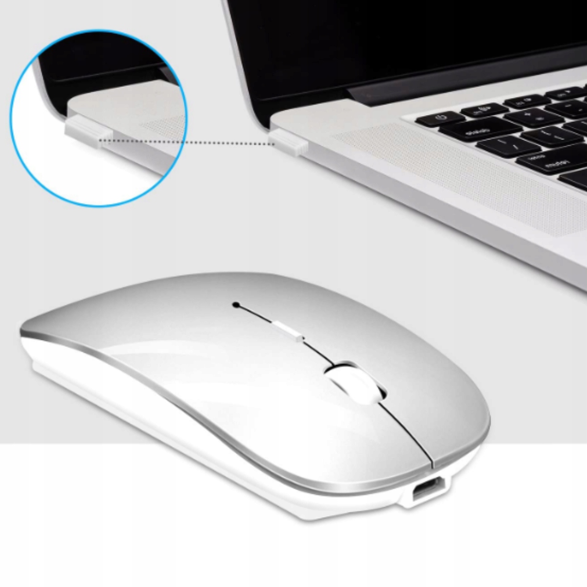 CICHA MYSZKA BEZPRZEWODOWA MYSZ KOMPUTEROWA GAMINGOWA KOMPUTERA LAPTOPA TV Stan opakowania oryginalne