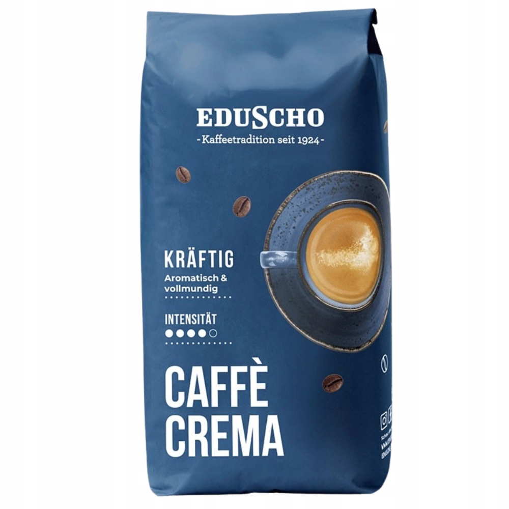 Levně Káva zrnková Tchibo Eduscho Caffe Crema Kraftig 1 kg arabica robusta