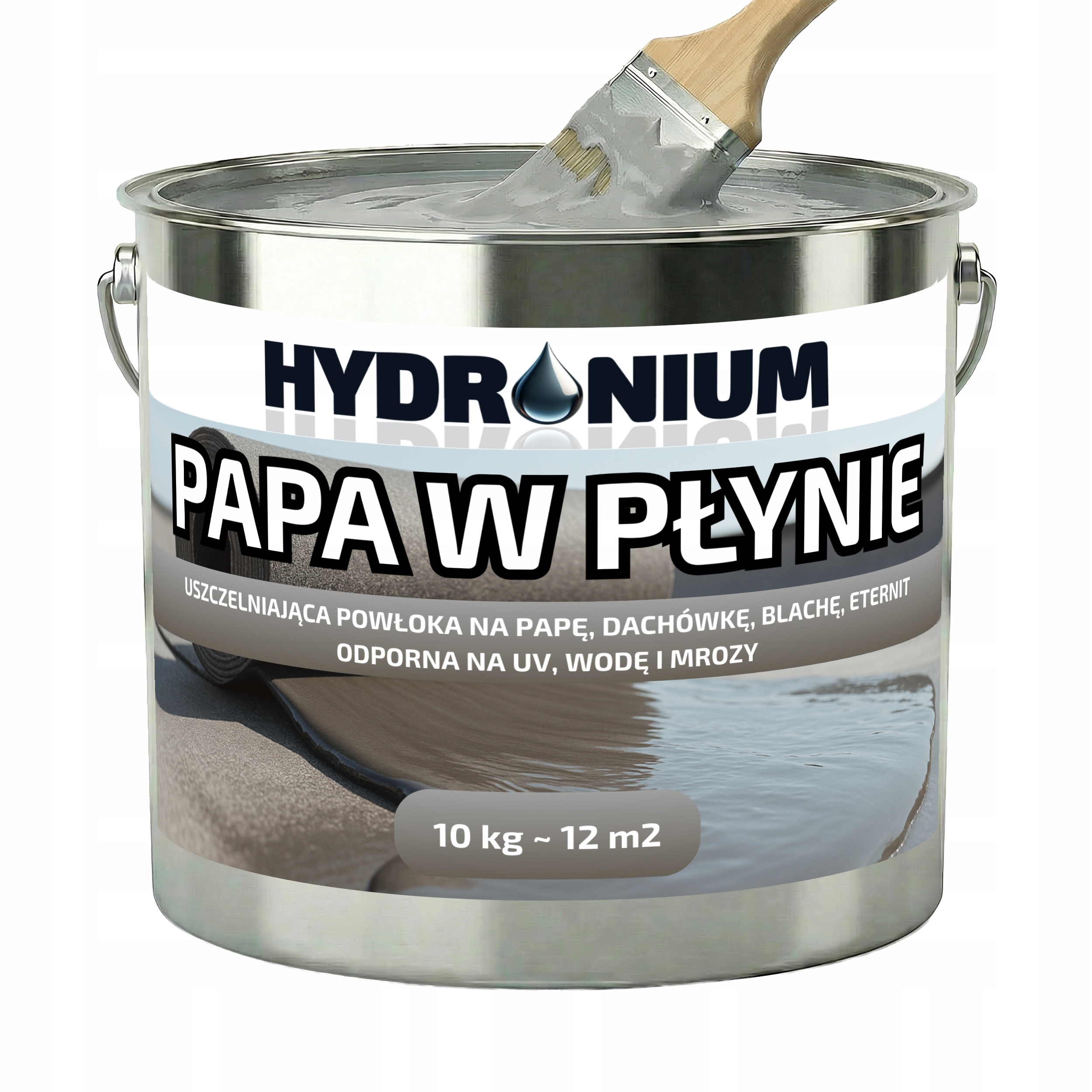 Hydronium Tekutá Lepenka 10 Kg Šedá Hustá Těsnící Fólie Guma