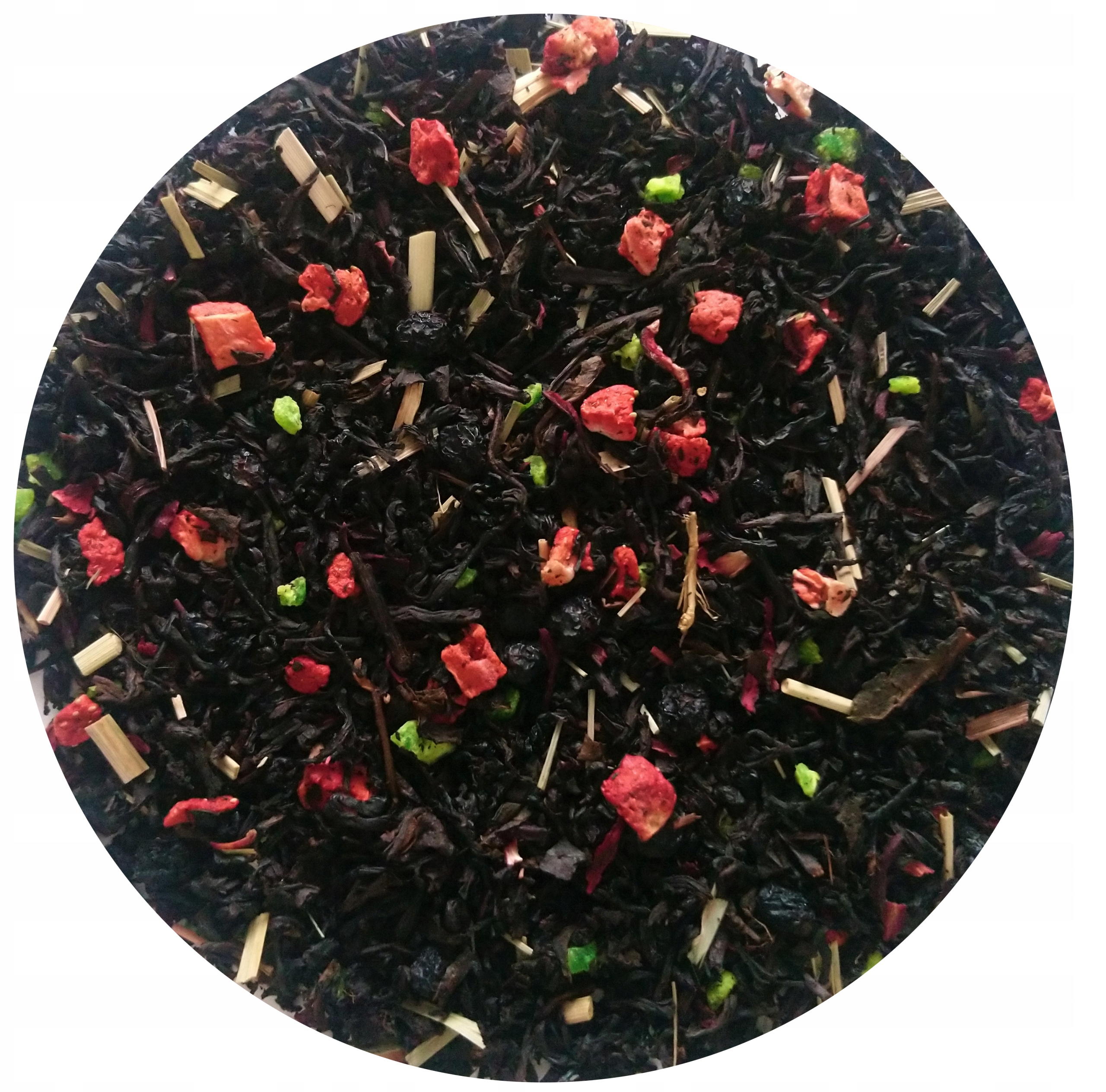 Levně Čaj Lemon Island sypané černé lístky s arónií a Tráva 1kg