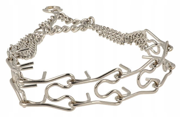 Polokroužkový ocelový obojek, silný, 36-46 cm