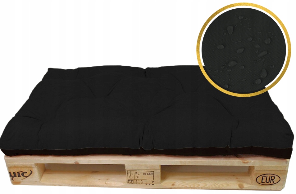 

Poduszka na ławkę z Palet huśtawkę 120x80 czarny