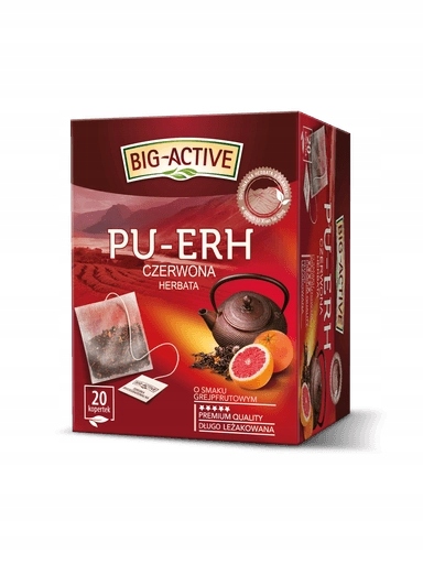 Levně 6 x Big-Active Pu-Erh s grapefruitovou příchutí, 20 sáčků