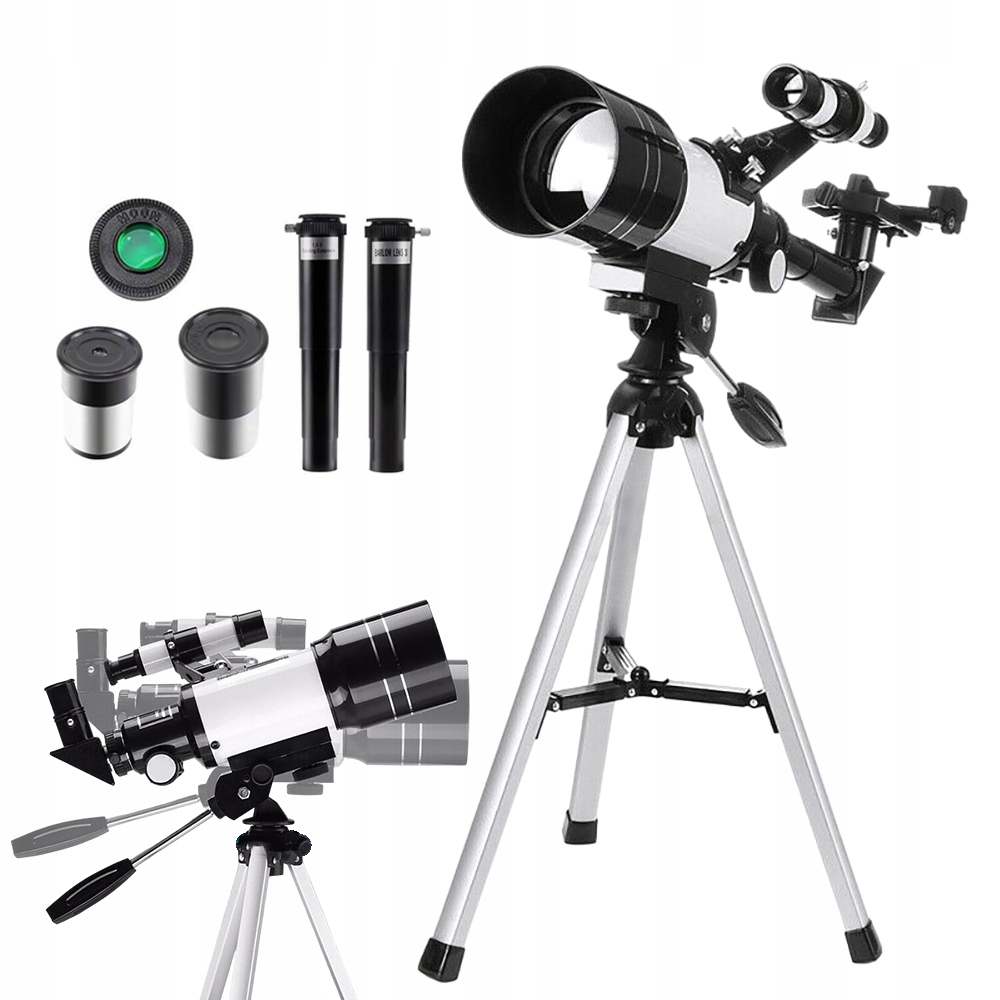 Dětský Teleskop 70 MM S Lunárním Filtrem Pro Bezpečné Pozorování