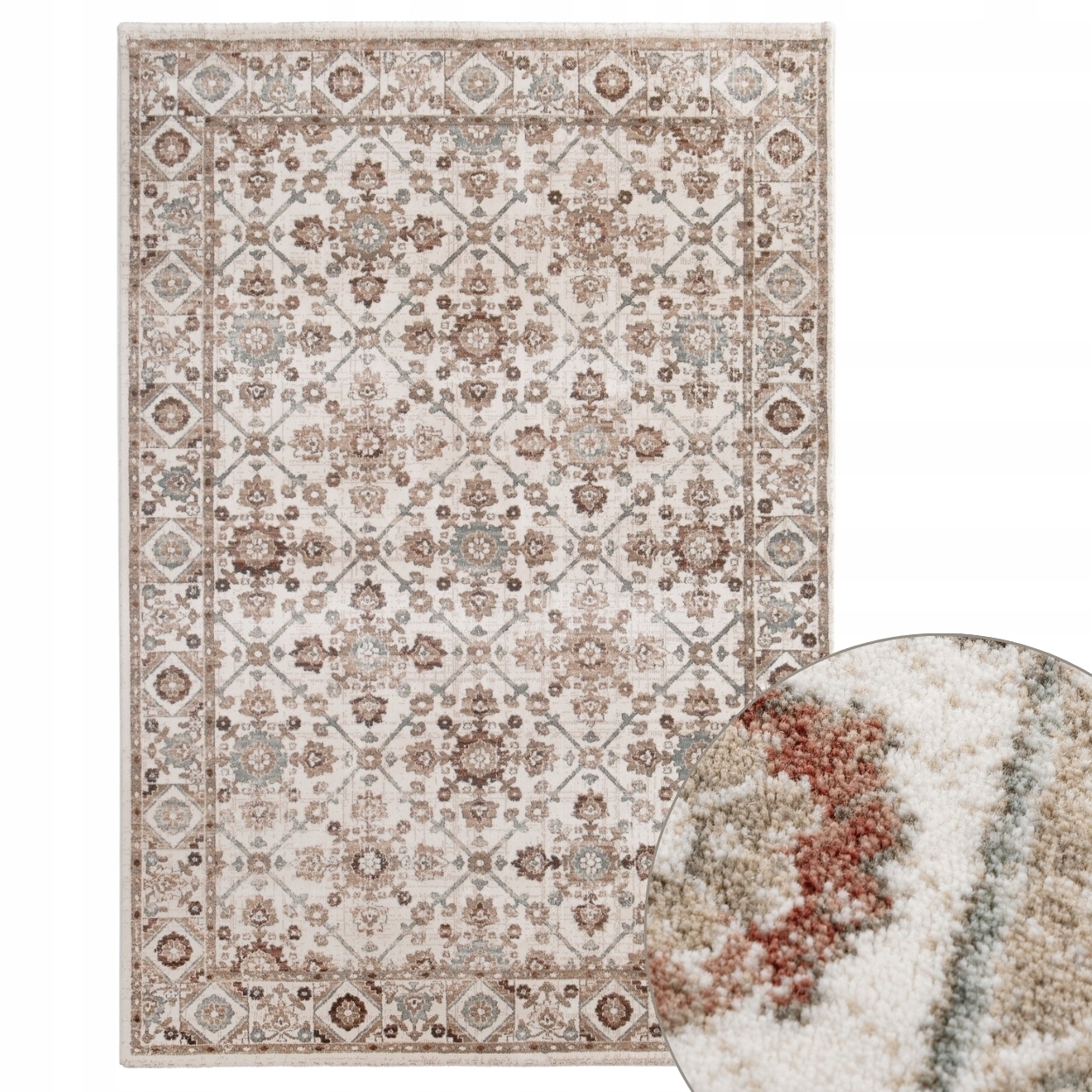 Koberec Mona Multicolor 60X100 CM do obývacího pokoje ložnice, klasický vintage vzor