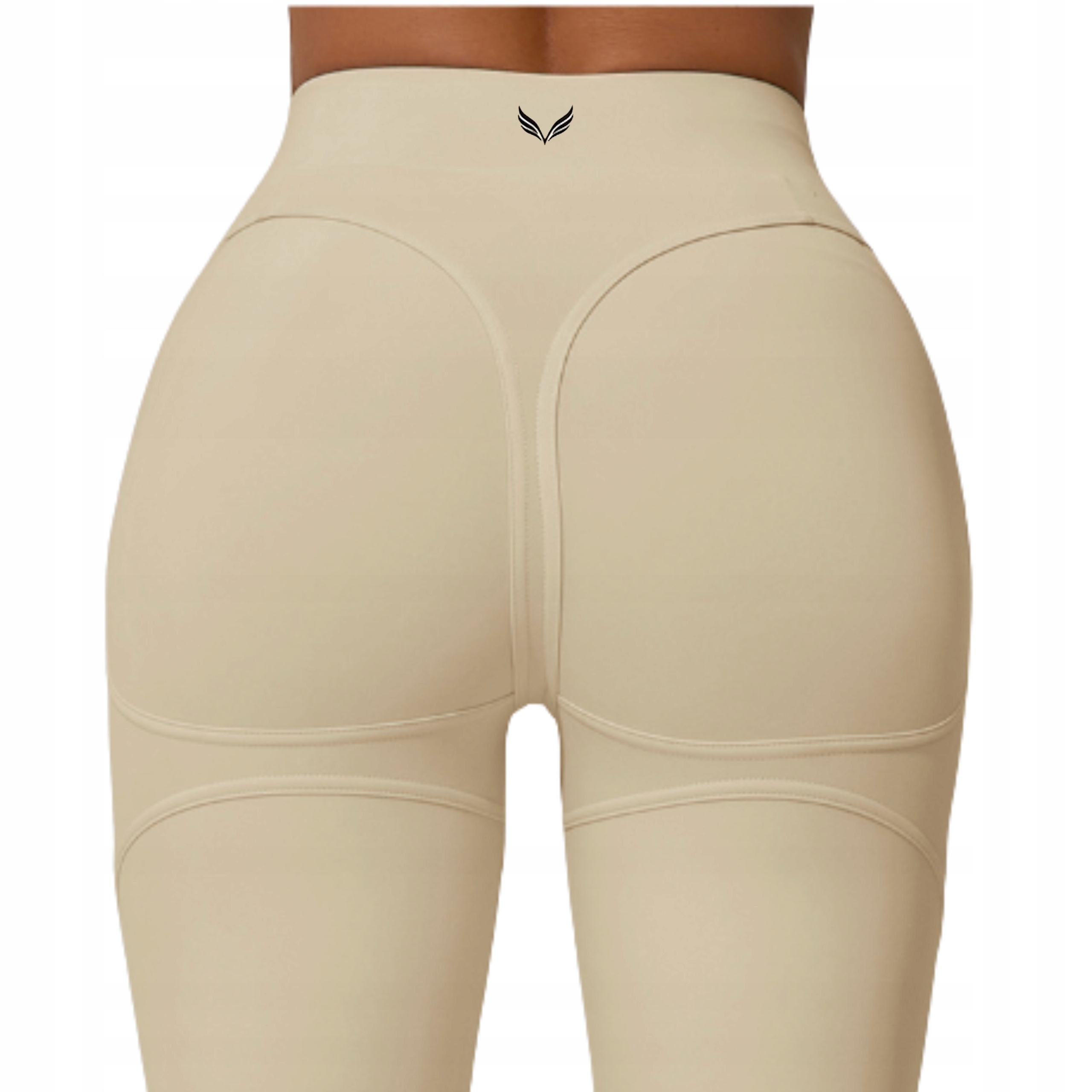 Vivora Contourlift Legginsy Damskie Sportowe Push Up Modelujące Beżowy S