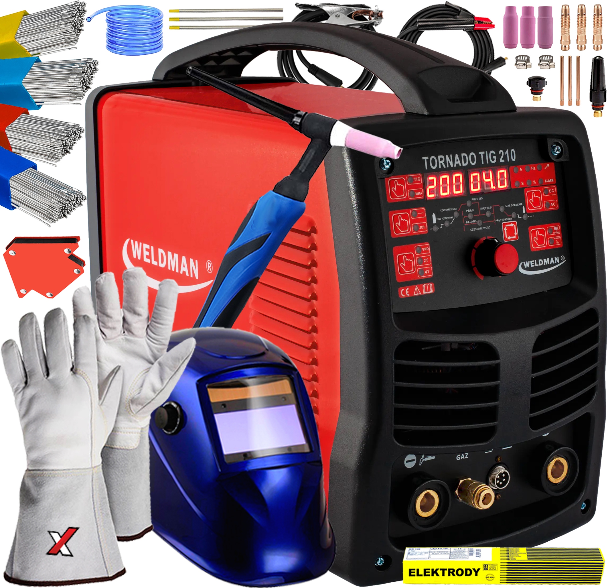 SPAWARKA WELDMAN TORNADO 210 AC/DC MMA PULS 230V