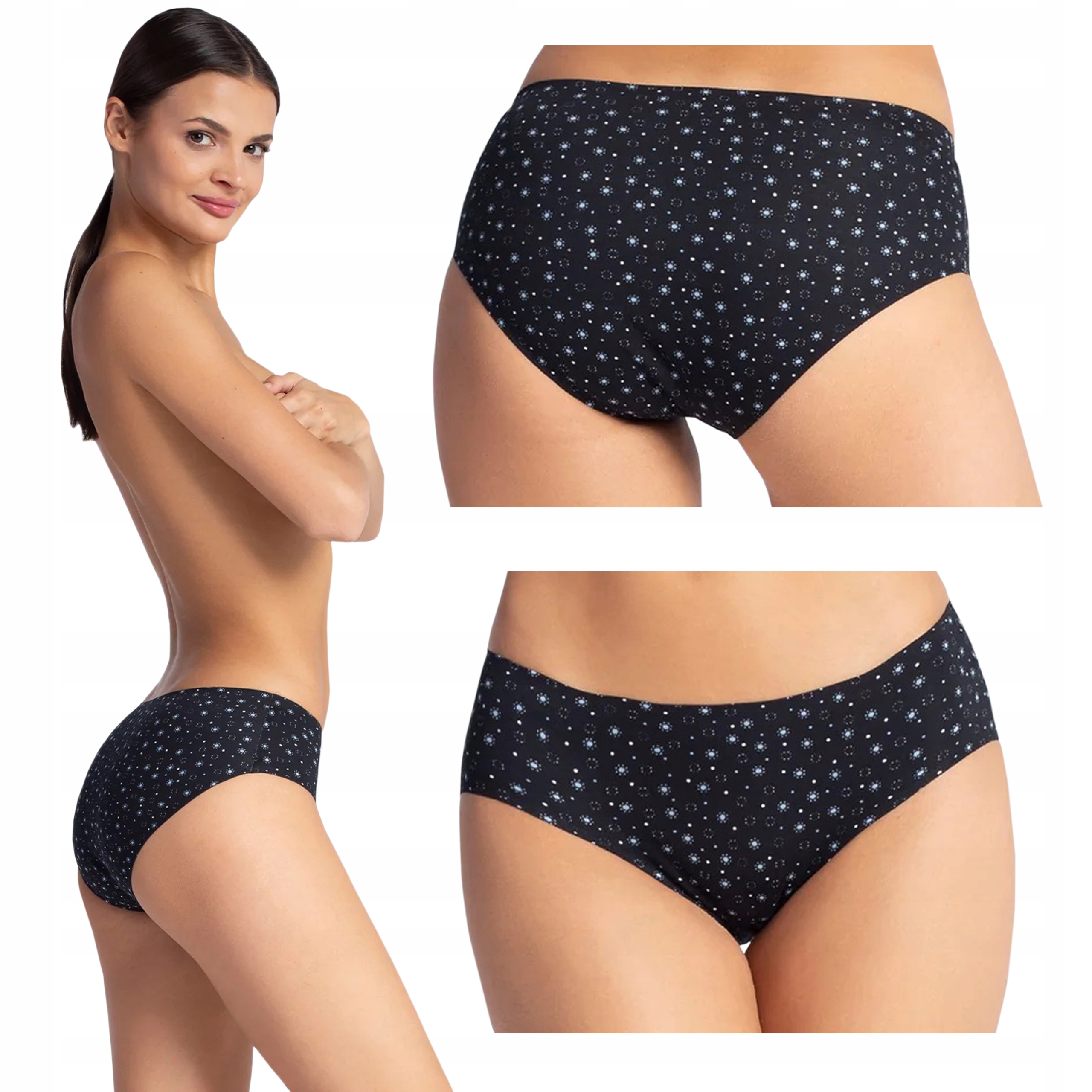 

Gatta bezszwowe majtki Bikini Comfort Print 07 S