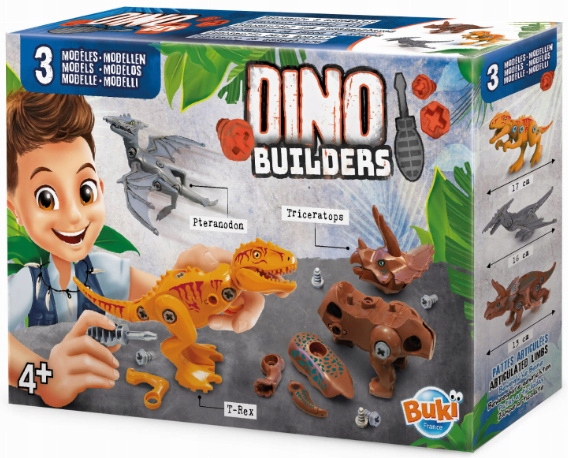 

Buki Dinozaury do skręcania Dino Builders