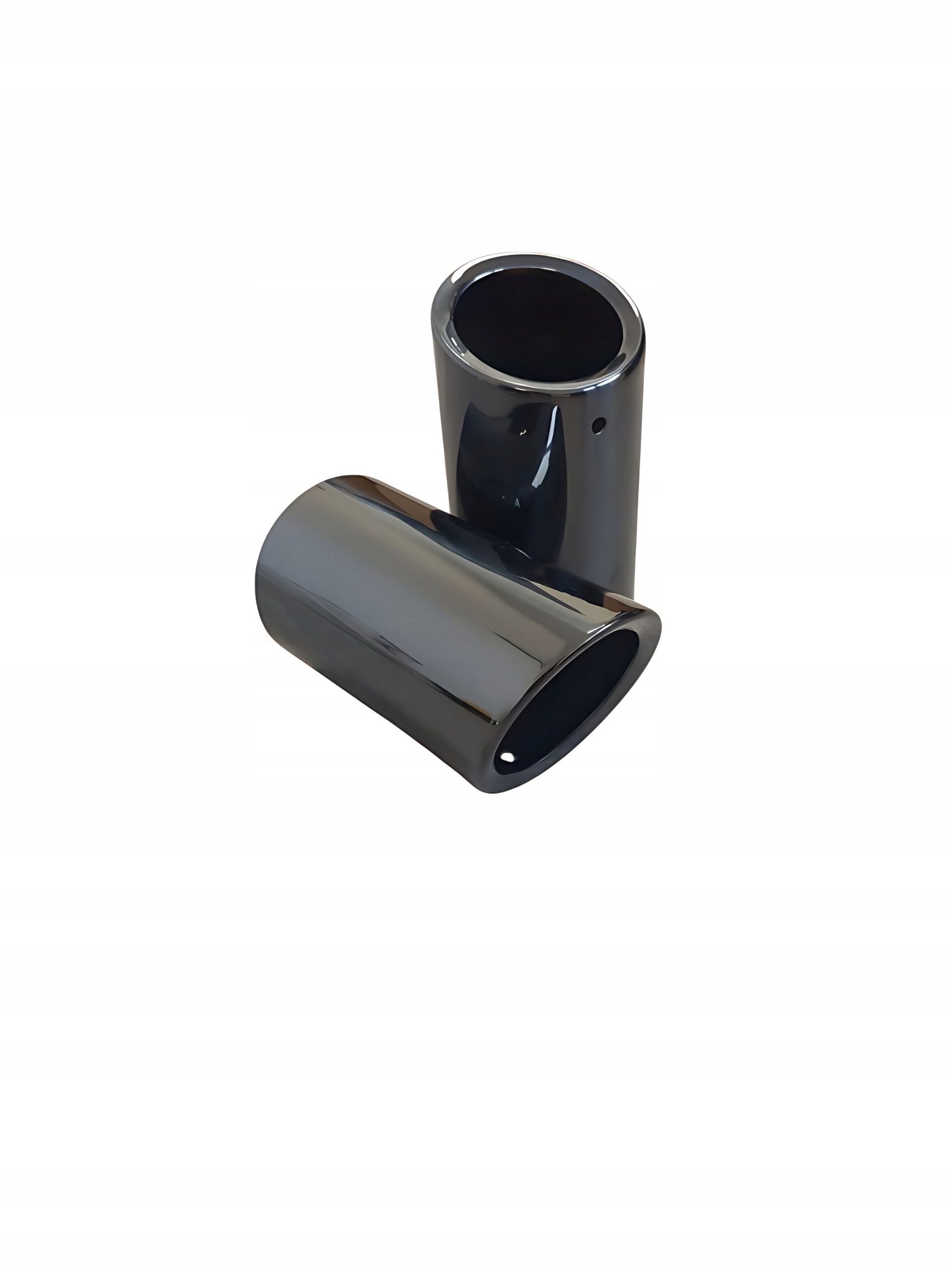 Końcówka końcówki tłumika Tsi Tdi Black titanum Vw Golf MK7 Leon MK3 2 szt