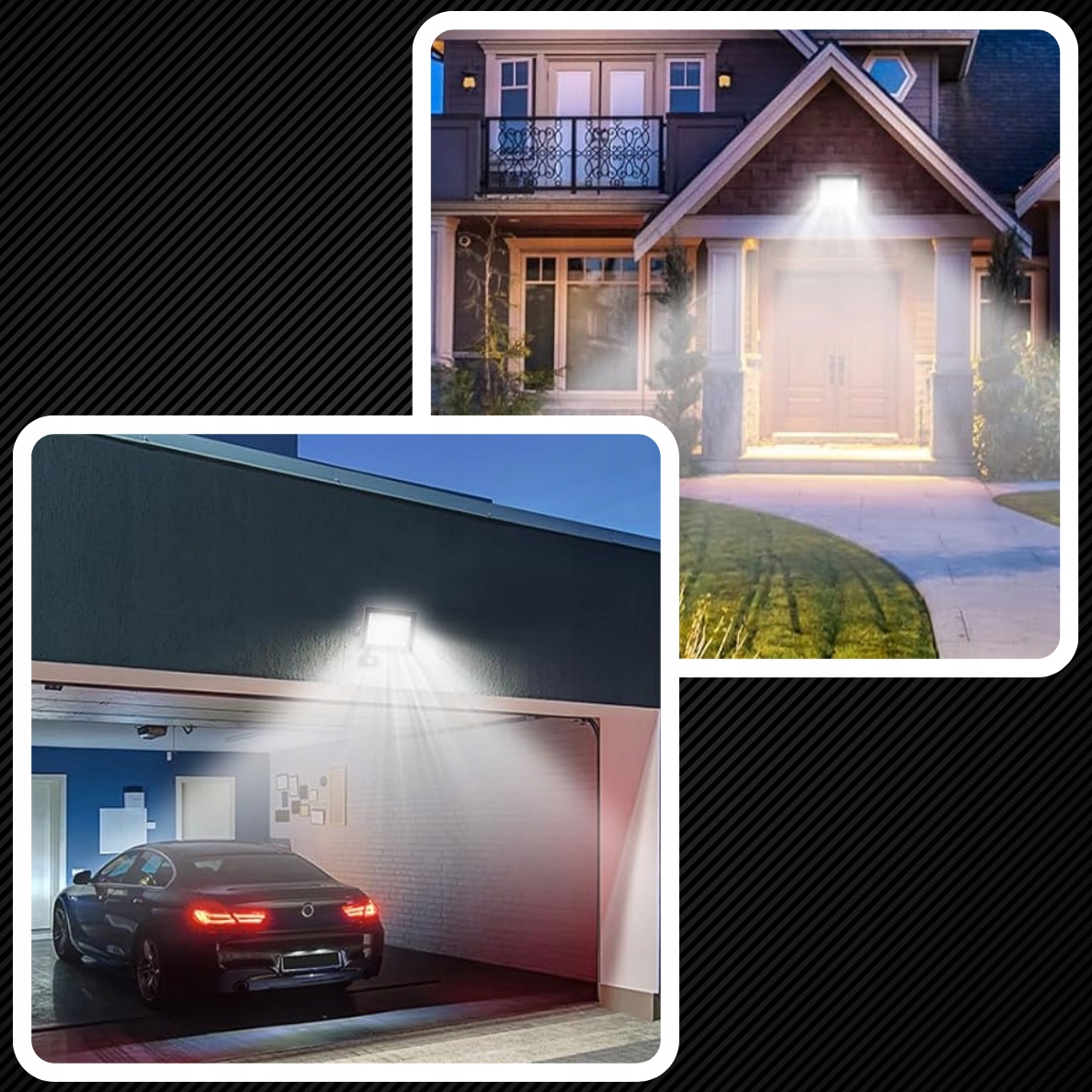 HALOGEN LED 30W REFLEKTOR ZEWNĘTRZNY CZUJNIK RUCHU ZMIERZCHU NAŚWIETLACZ Jasność 2700 lm