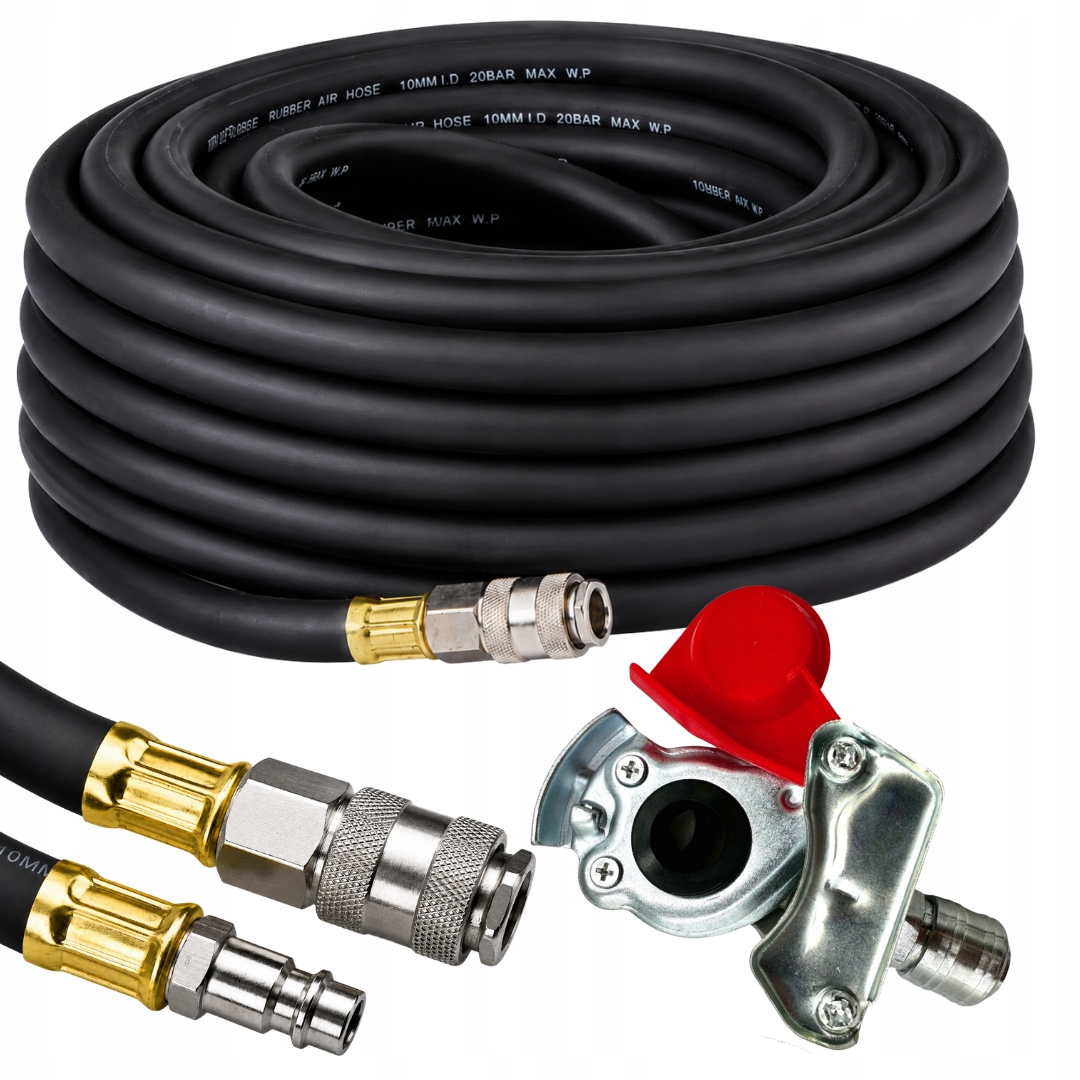 Hadice pro rázový utahovák 15 m, silný kabel, pneumatické sluchátko