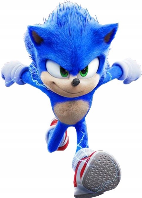 Naklejka 3D na Samochód Auto Gadżety Wodoodporna Sonic Sonik Jeżyk Bajka 14