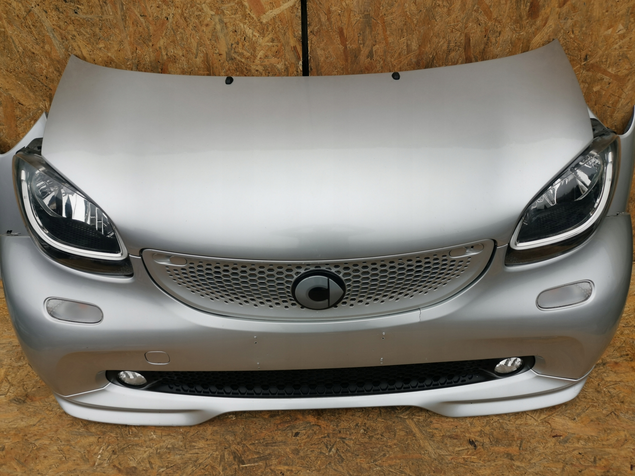 complete front SMART 453 BRABUS bonnet bumper tension belt
