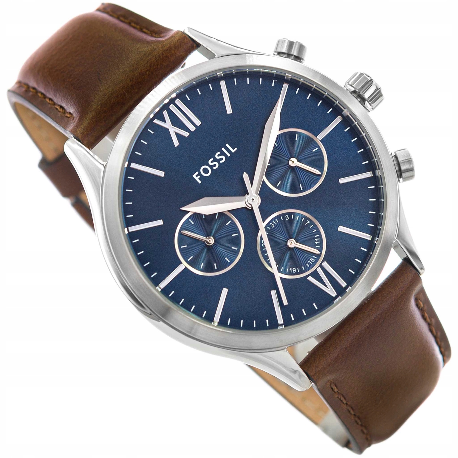 Pánské Hodinky Fossil BQ2811 Fenmore Hnědé S Páskem K Obleku