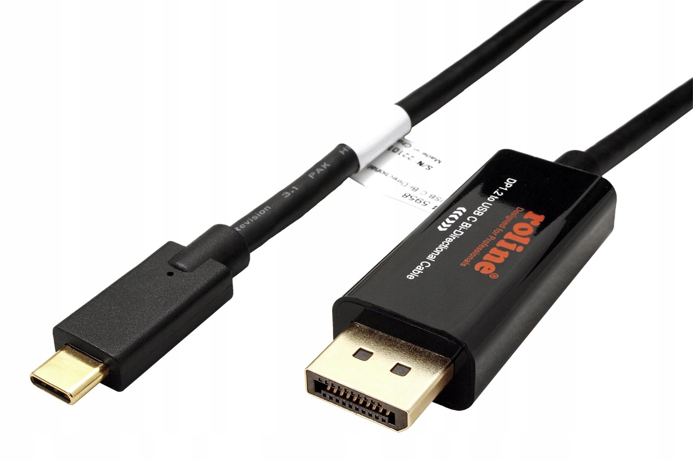 Roline Kabel obousměrný Usb C(M) <-> DisplayPort(M), 4K@60Hz, 2m