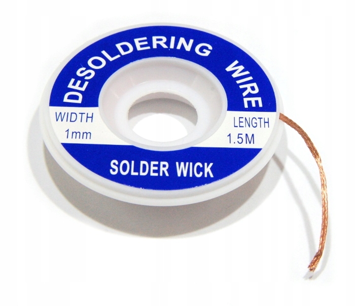 

Taśma plecionka do odsysania cyny 1,0mm 1,5m