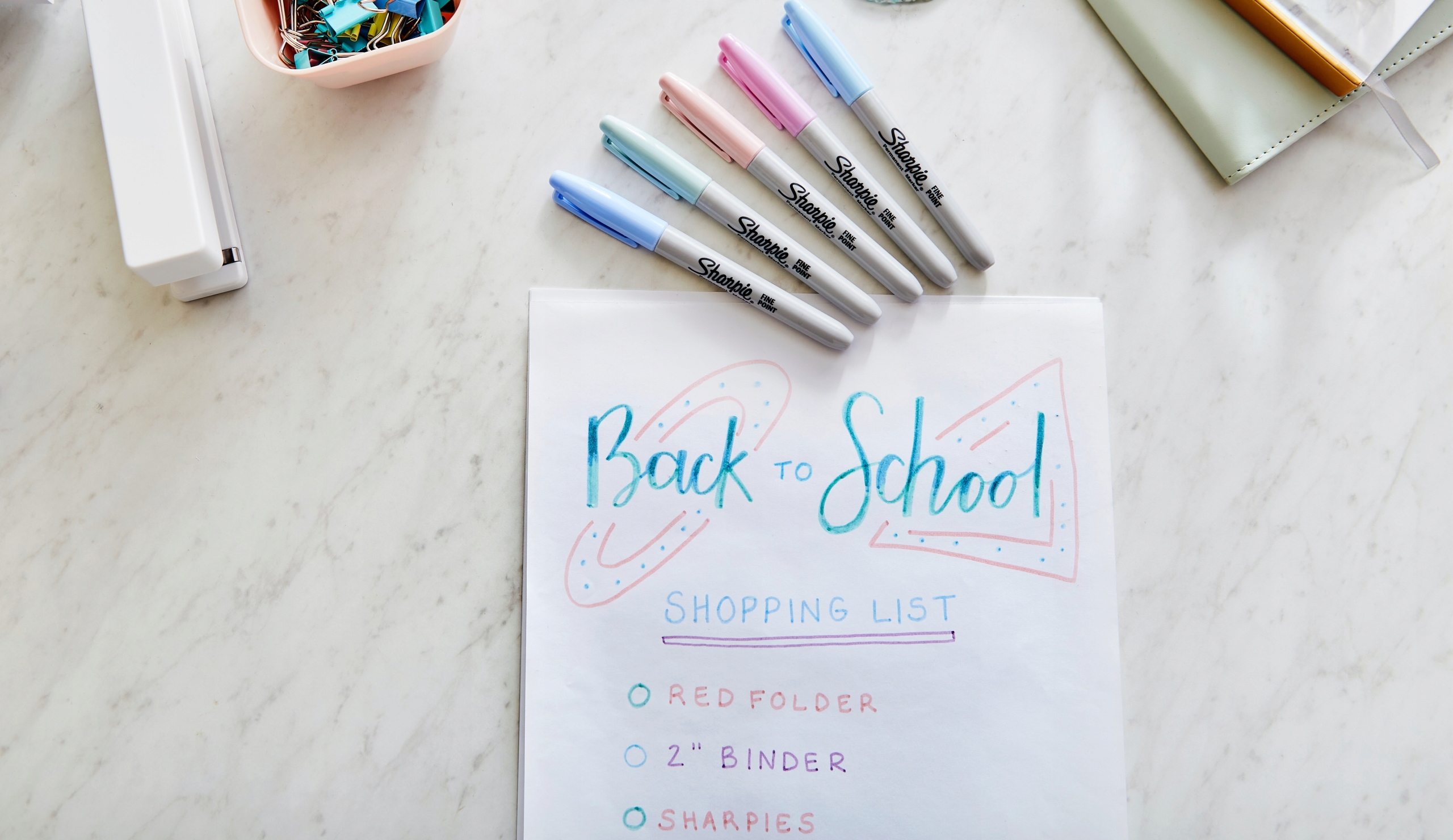 ZESTAW Pastelowych MARKERÓW SHARPIE Fine 5 kolorów Marka Sharpie