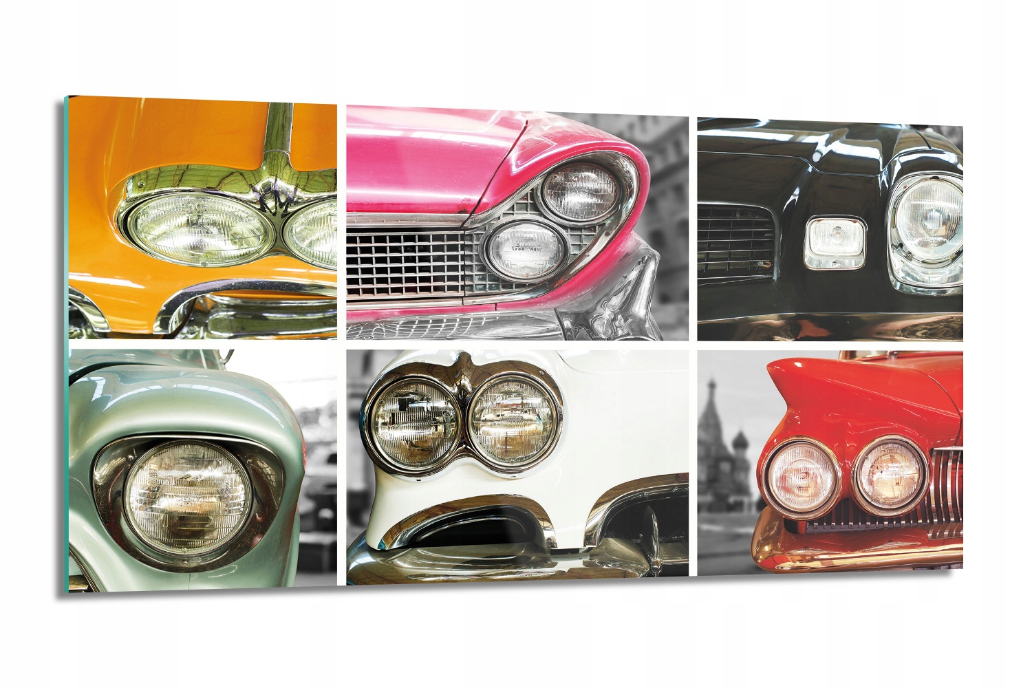 Kuchyňský panel ze skla Koláž auta retro 100x50