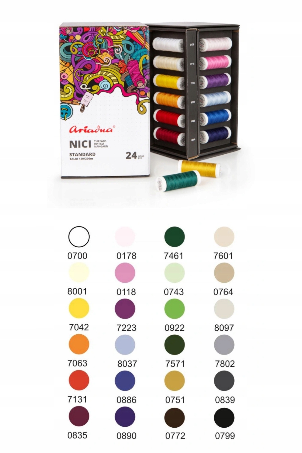 Sada Nití Standard Exclusive Pas 24 Barev