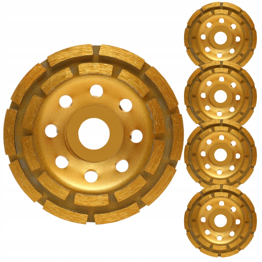 Zestaw x5 Tarcza Do Szlifowania Betonu Garnkowa Segment 125