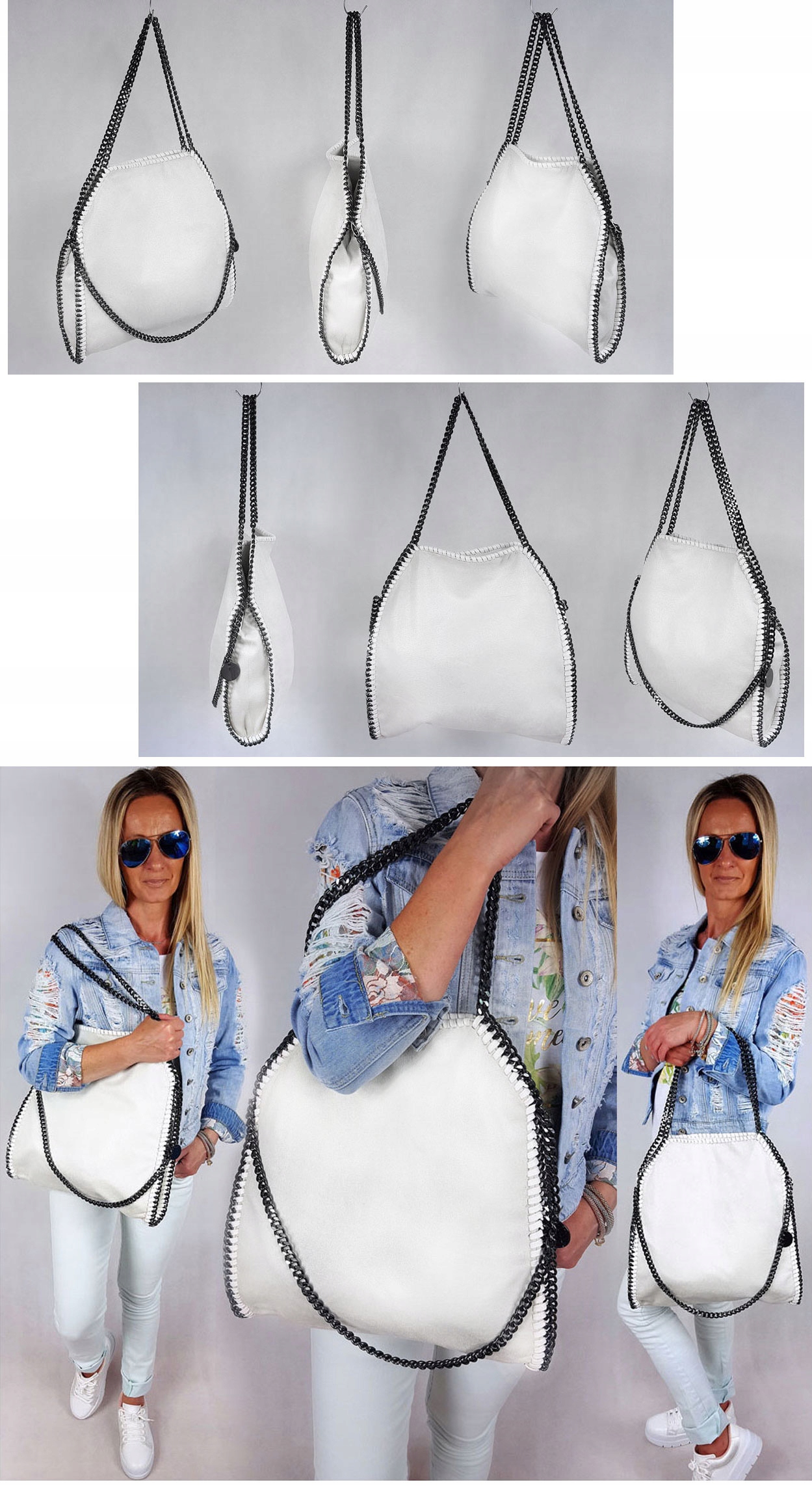 TOREBKA STELLA MC ŁAŃCUCHY TORBA FALABELLA ŁAŃCUCH Długość paska 70 cm