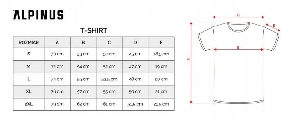 KOSZULKA męska ALPINUS SKILBRUM K2 OUTDOOR roz XL Rozmiar XL