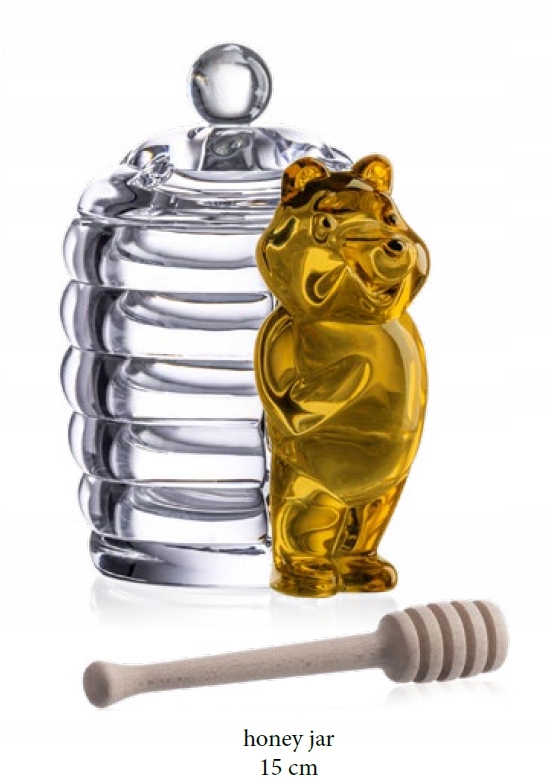 Dóza na med Macko Aurum Crystal (amber)