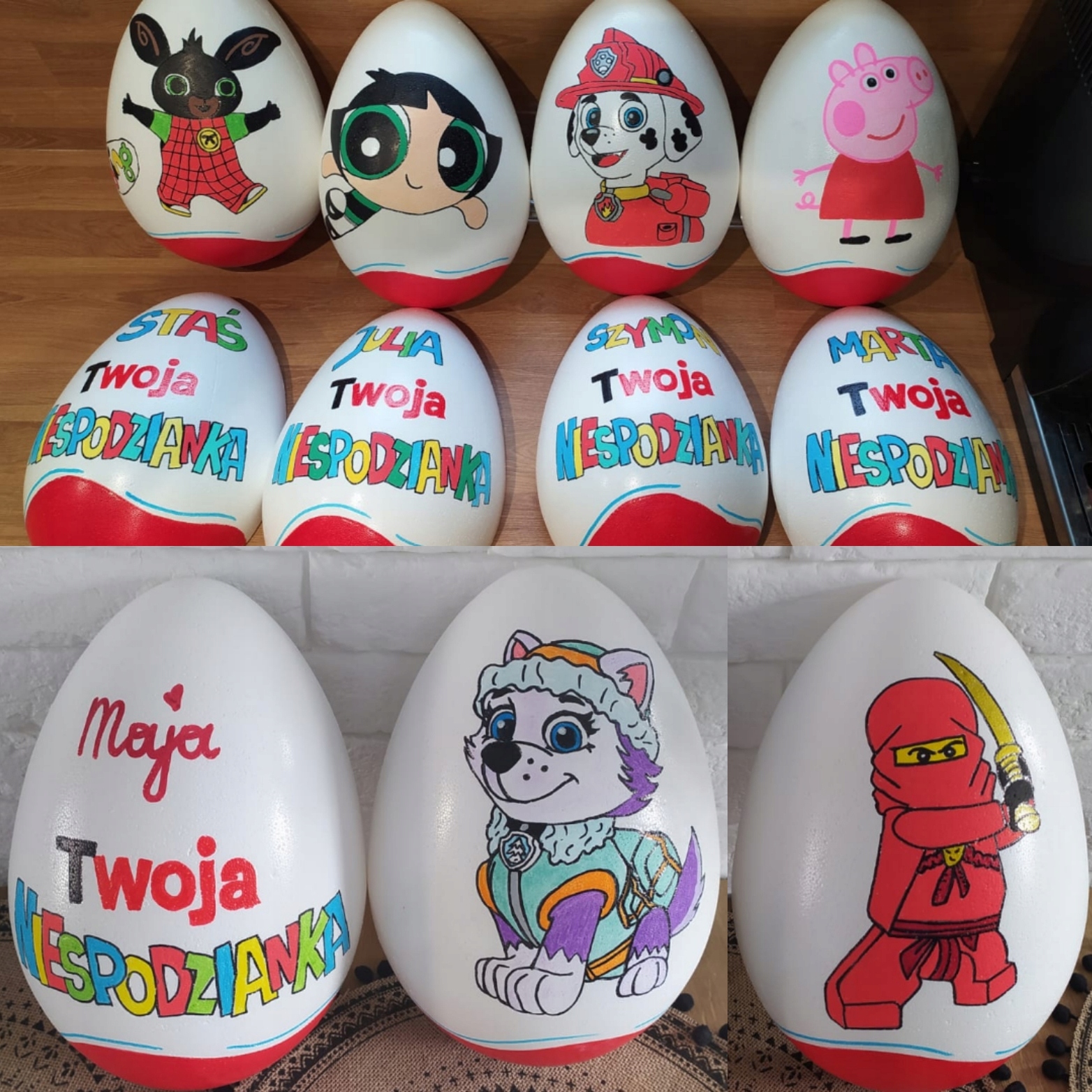 Levně Vajíčko Kinder Překvapení XXL +Váš nápis a vaše kresba pohádka grafika