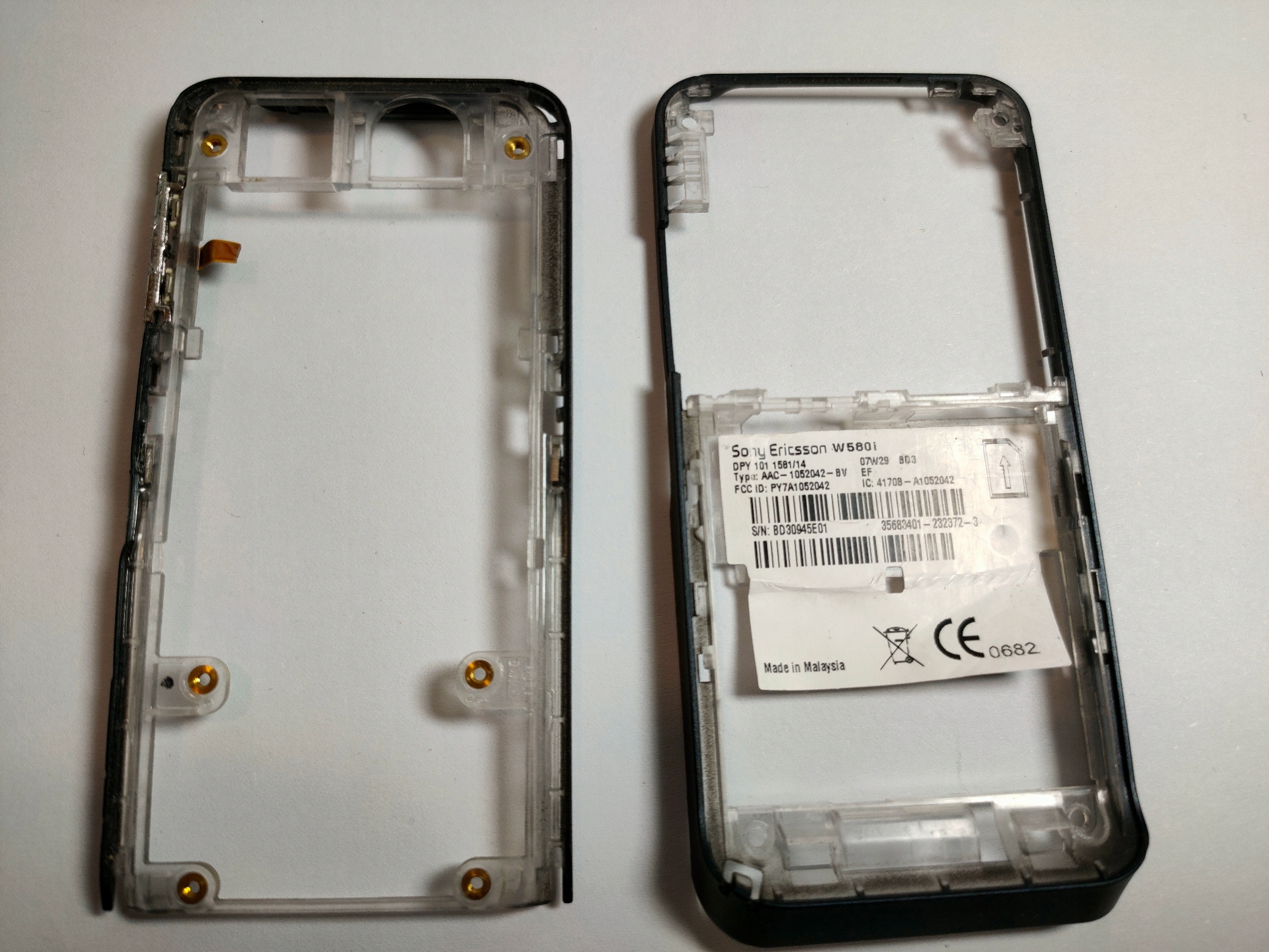 Sony Ericsson W580 ORYGINALNA RAMKA