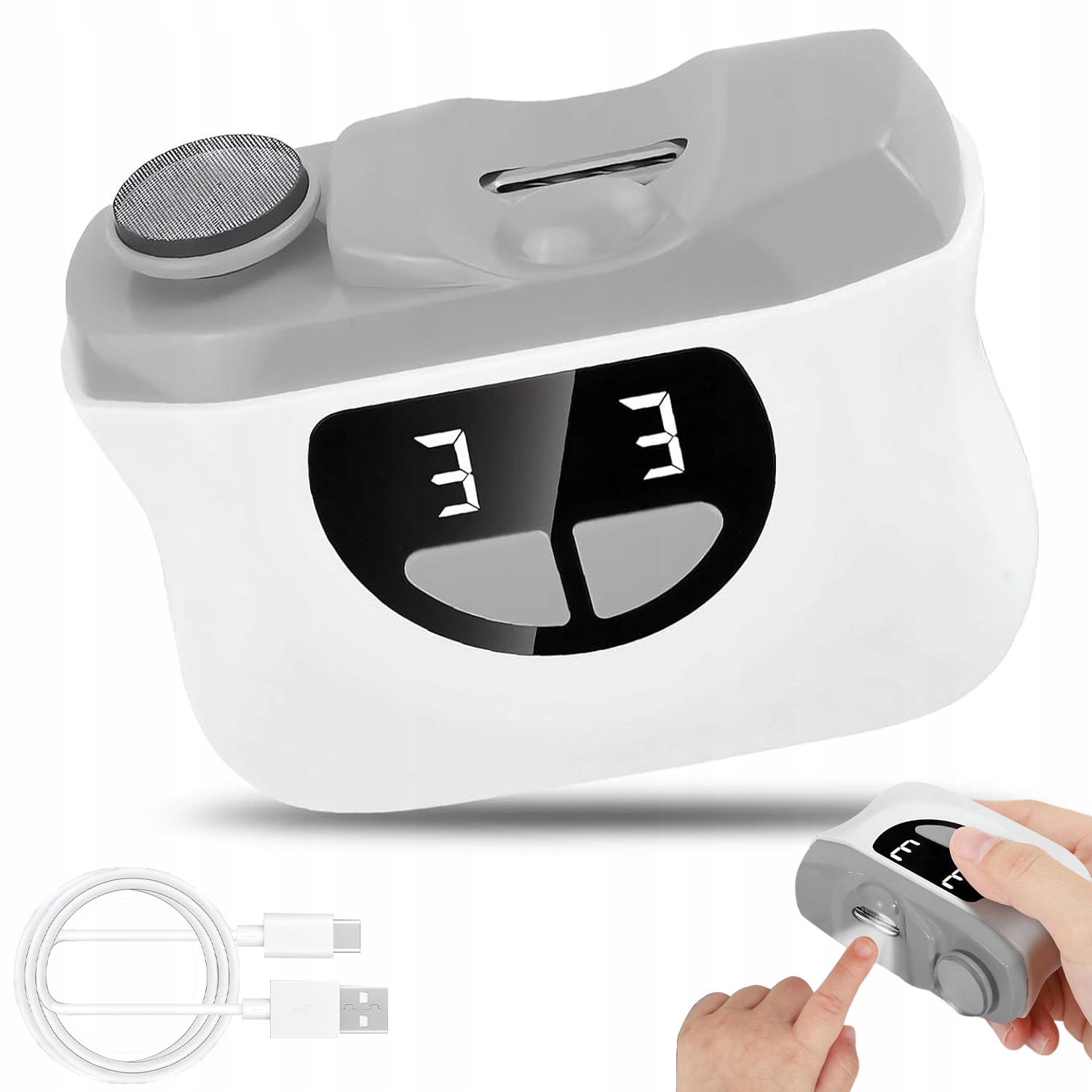 Automatický Elektrický Kleštičky Na Nehty Led 3 Rychlosti Tiché Usb