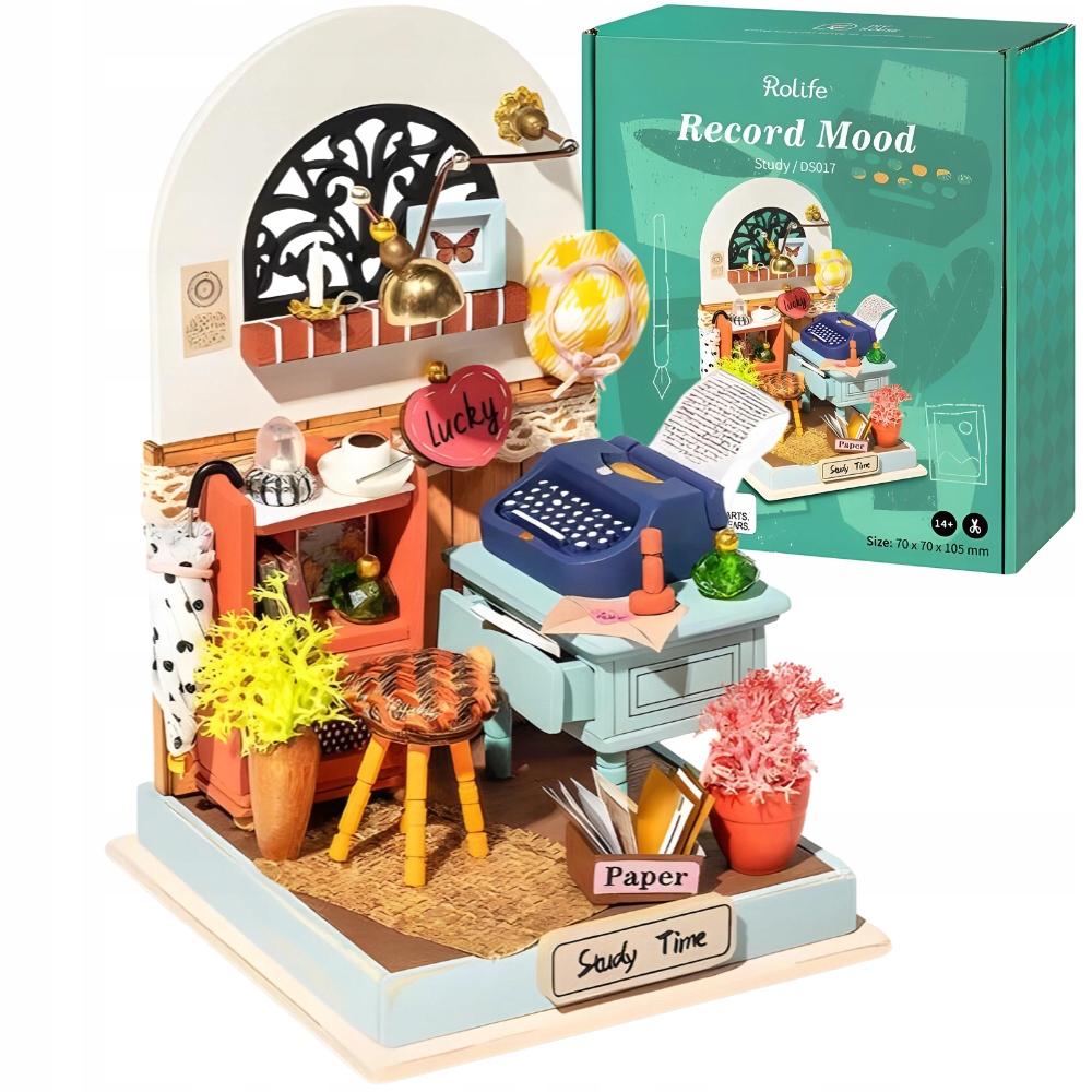 ROBOTIME Składany Drewniany Model Puzzle 3D DIY